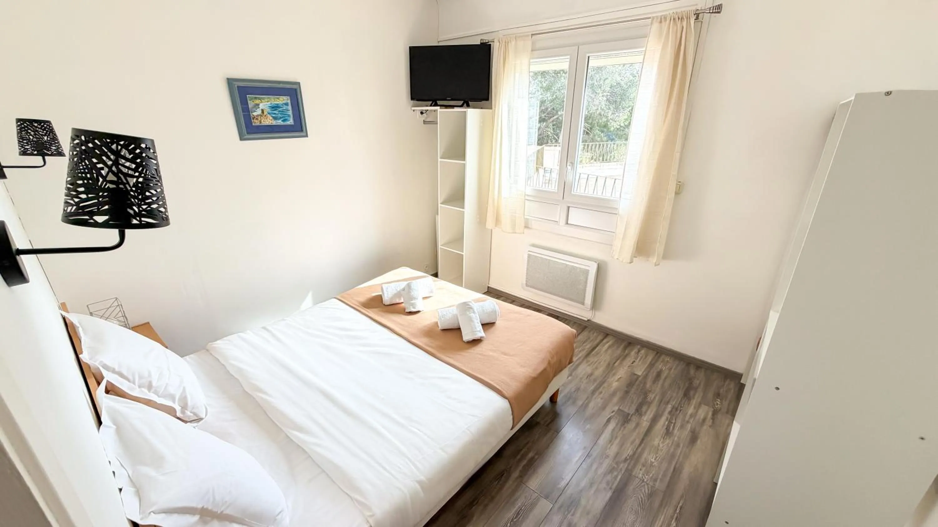 Bedroom, Bed in Hotel Les Rocailles