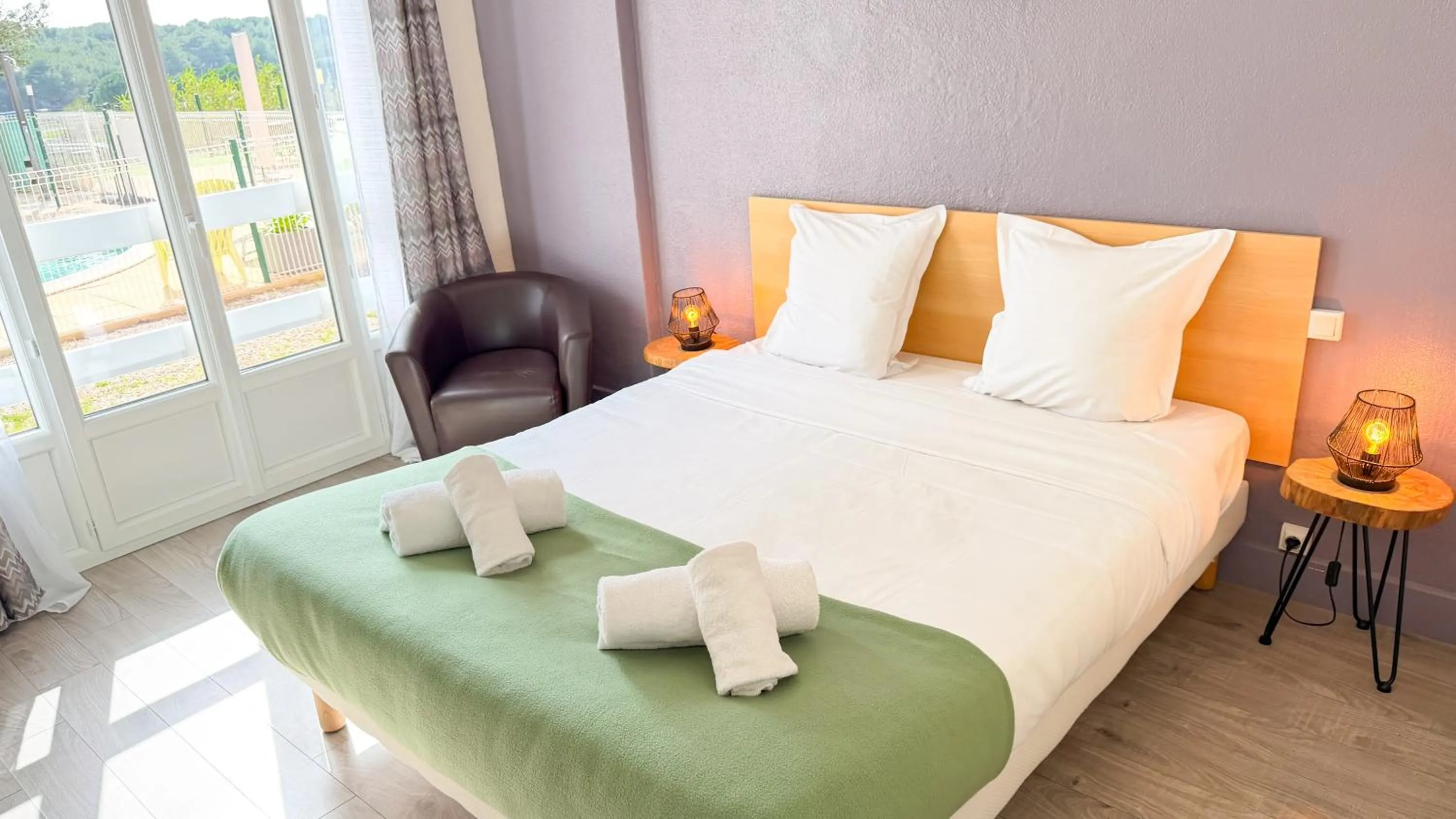 Bedroom, Bed in Hotel Les Rocailles