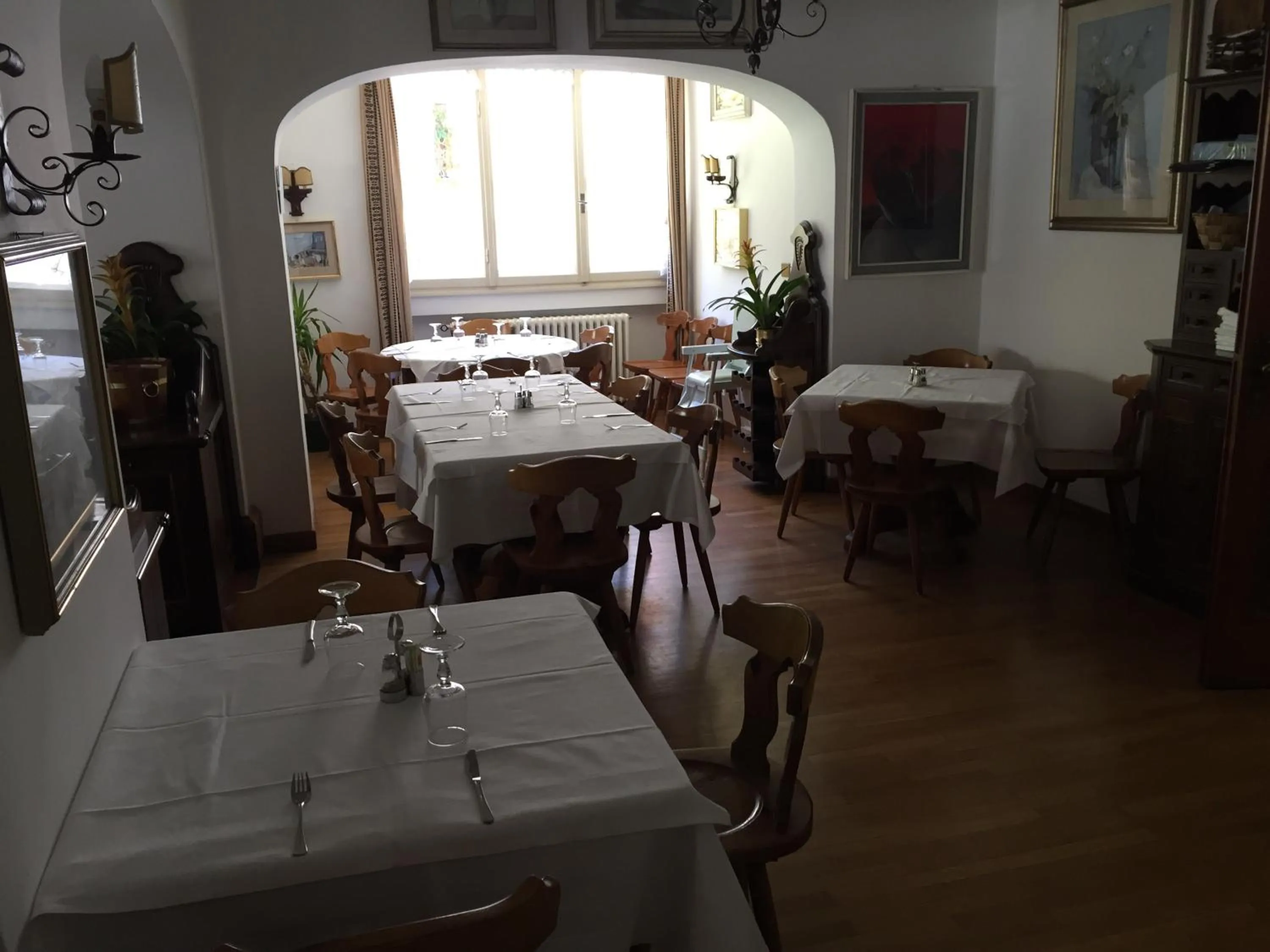 Dining area in Hotel Fiames