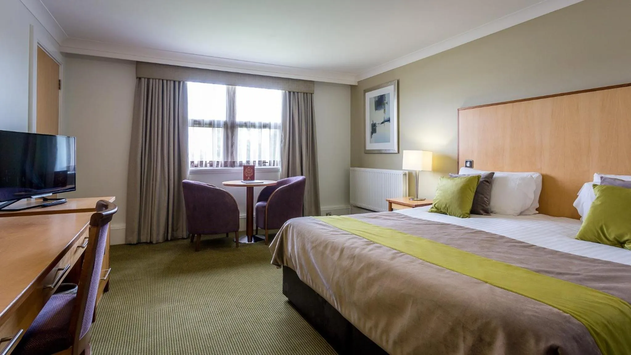 Bathroom, Bed in Hellaby Hall Hotel; BW Signature Collection
