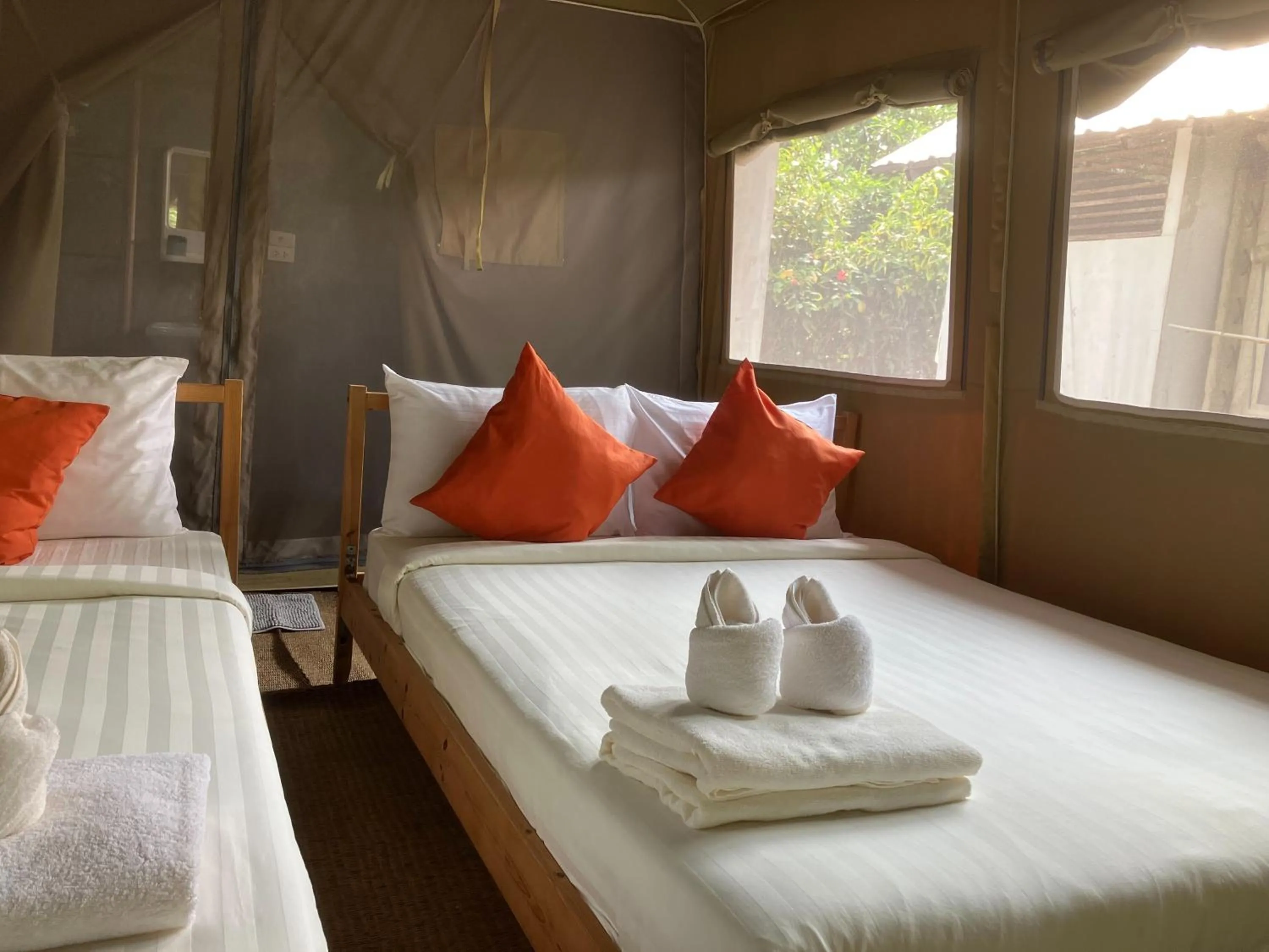 Bed in Naivacha Tent Koh Mak