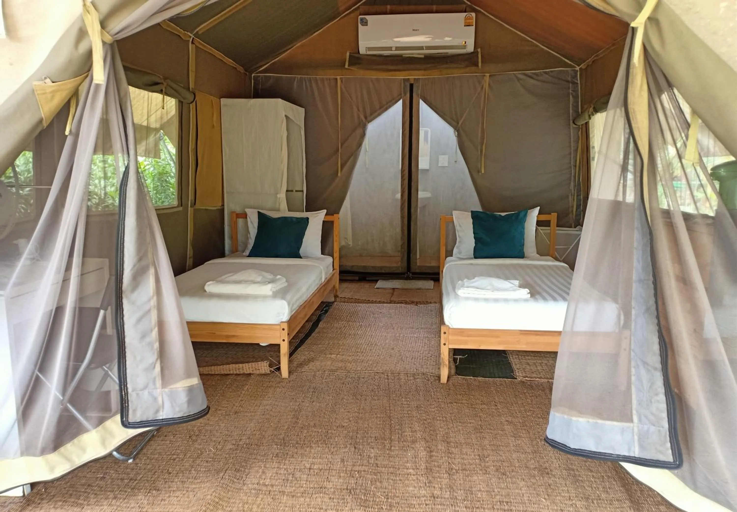 Bed in Naivacha Tent Koh Mak