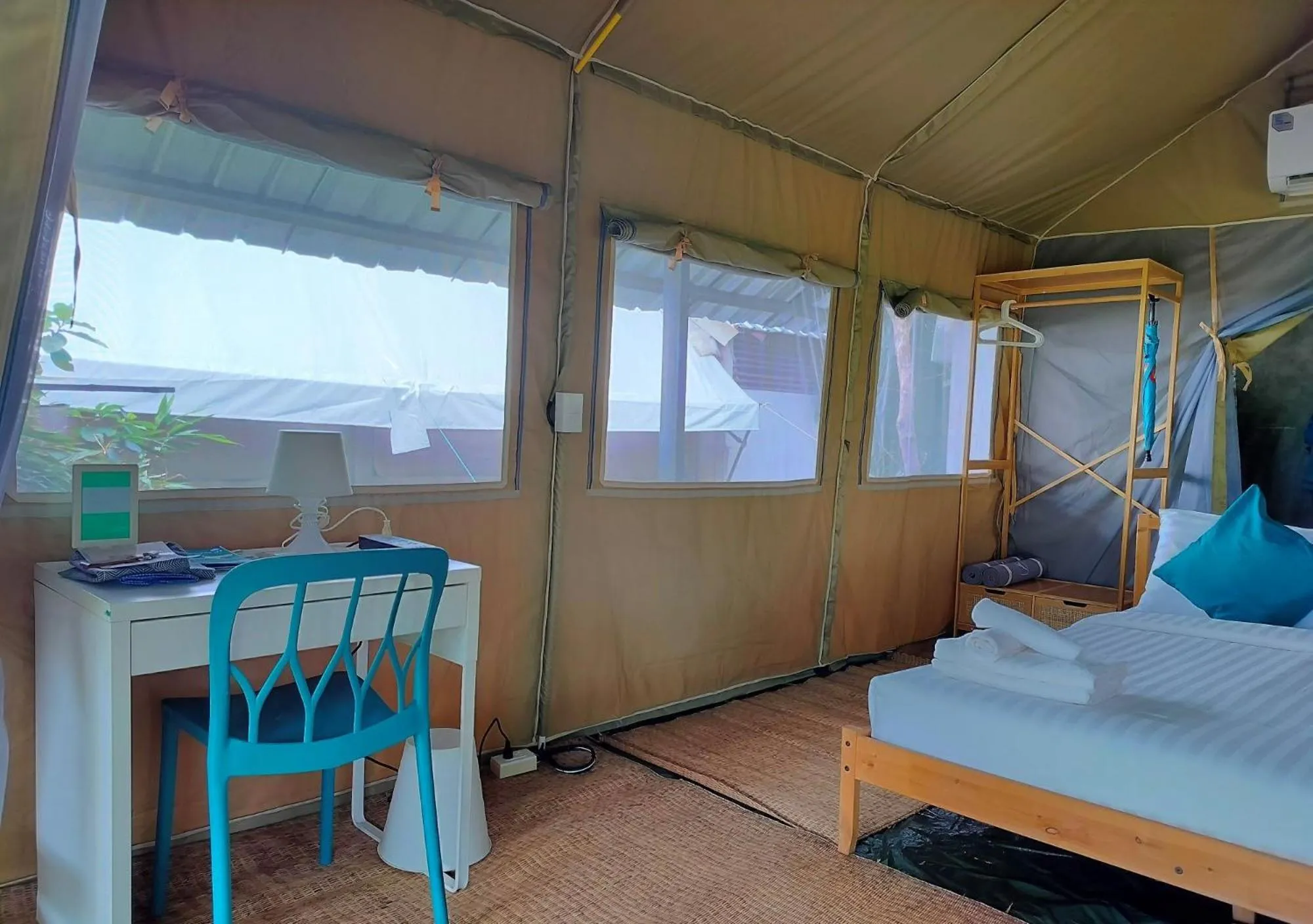 Bedroom, Bed in Naivacha Tent Koh Mak