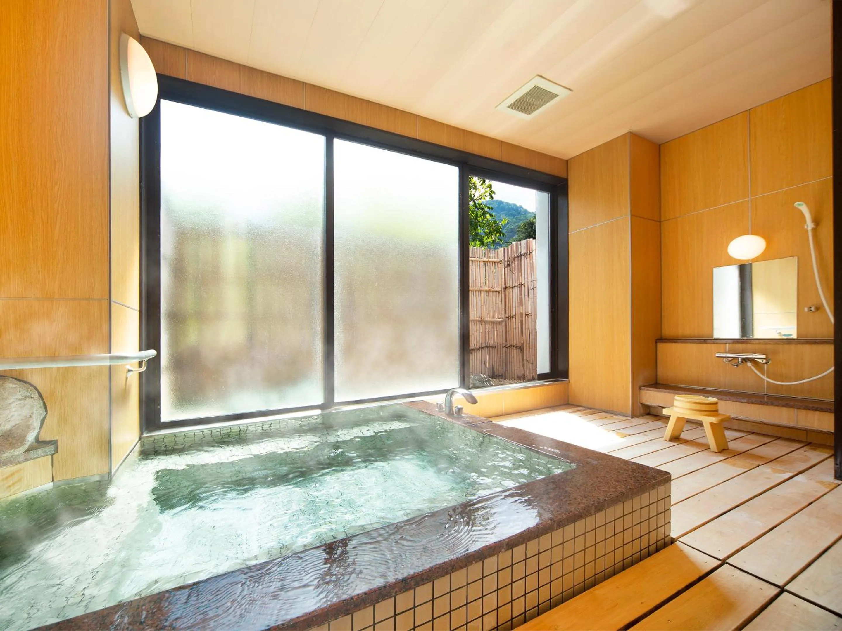 Hot Spring Bath in Ooedo Onsen Monogatari Unazuki Grand Hotel
