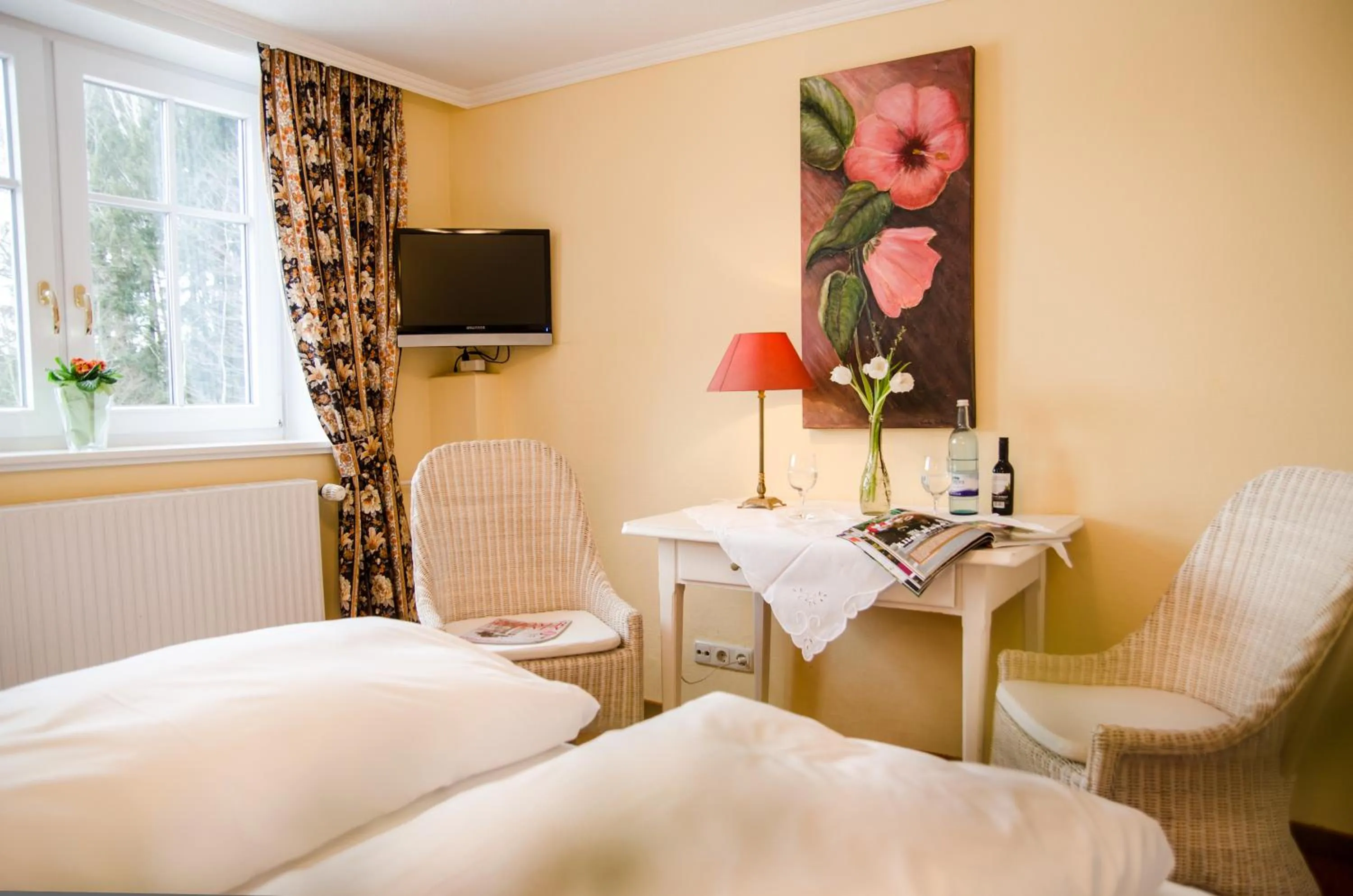 Decorative detail, Bed in Hotel Waldsee