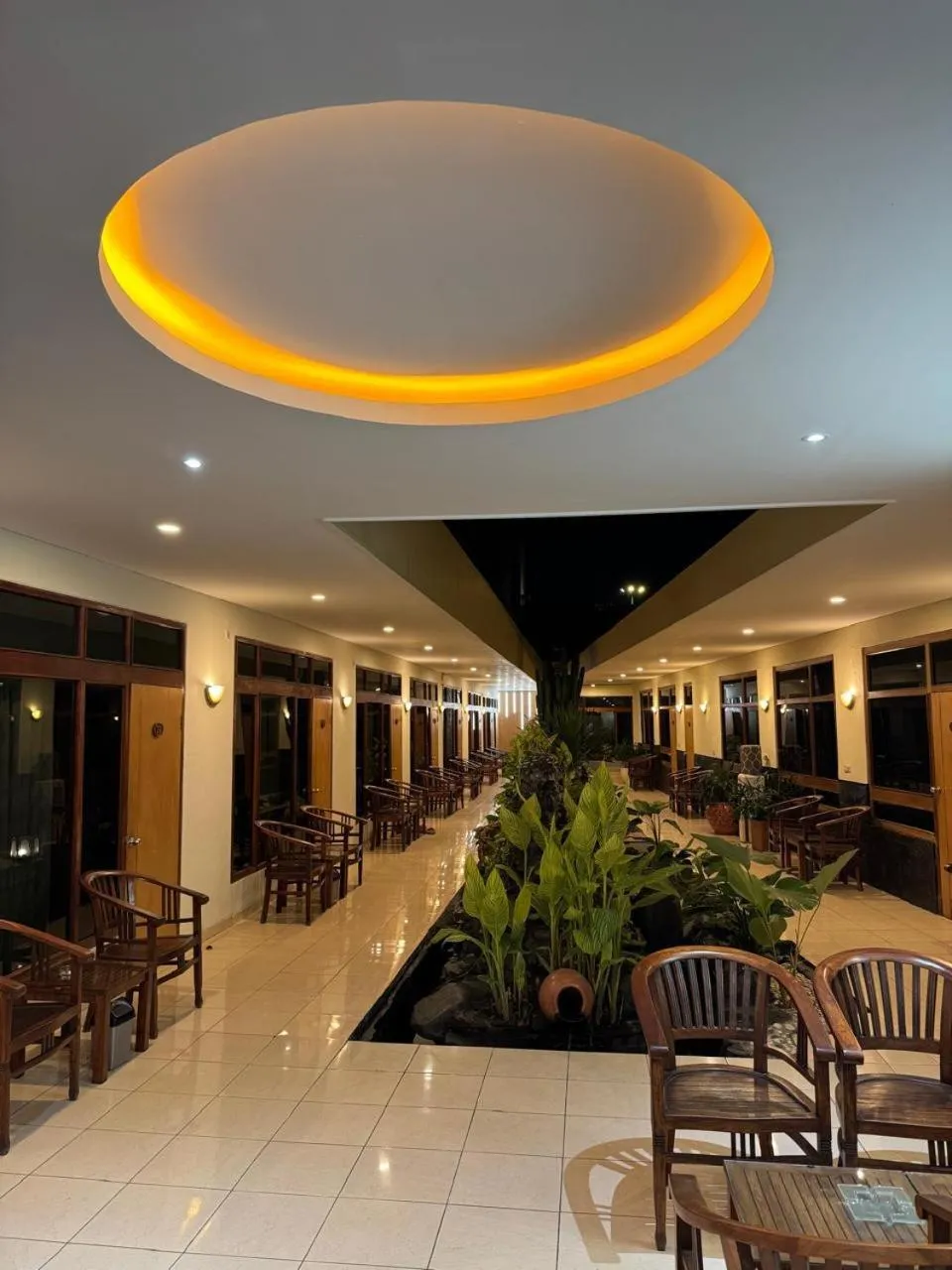 Seating area in Hotel Priangan