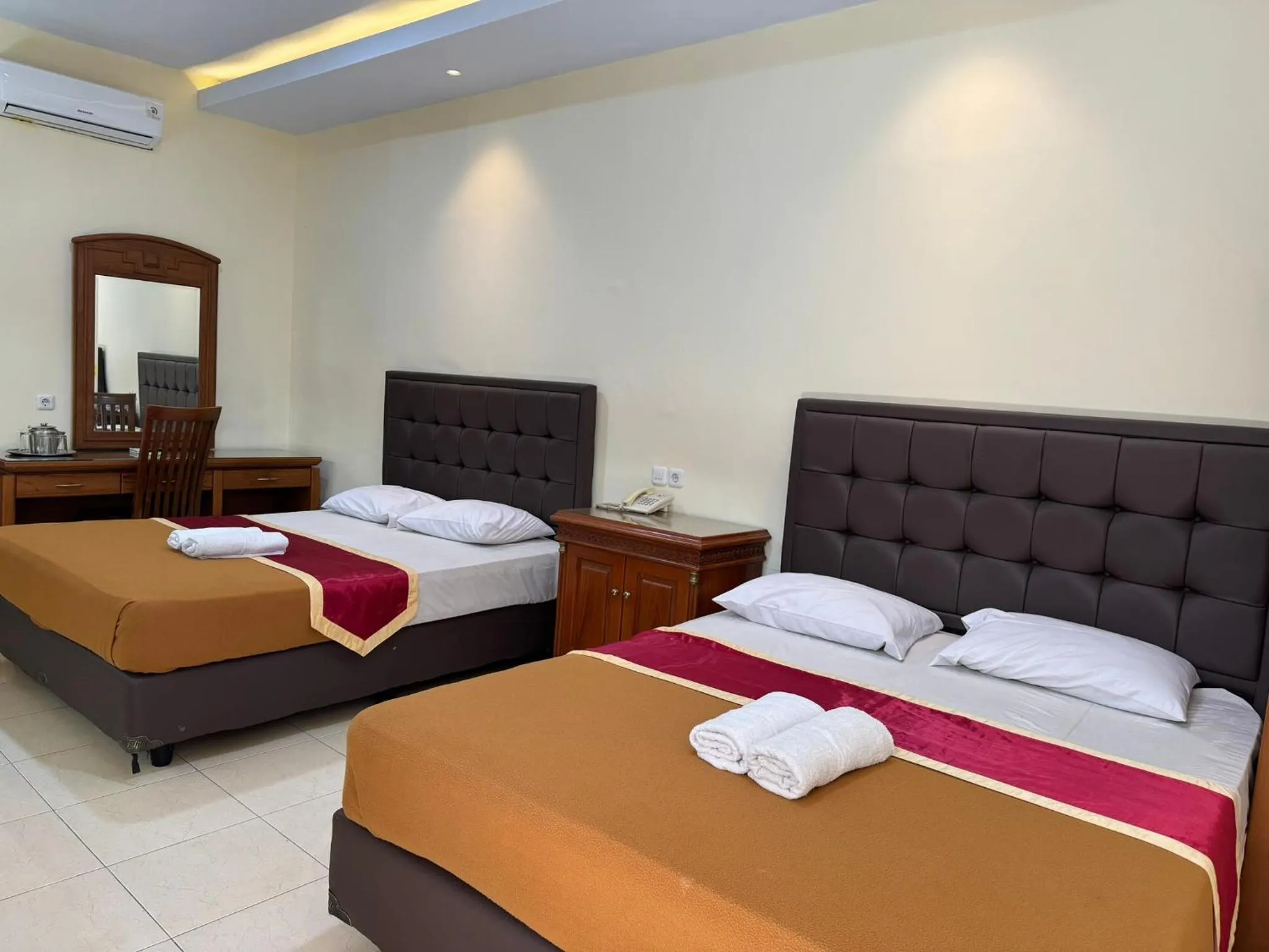 Bed in Hotel Priangan