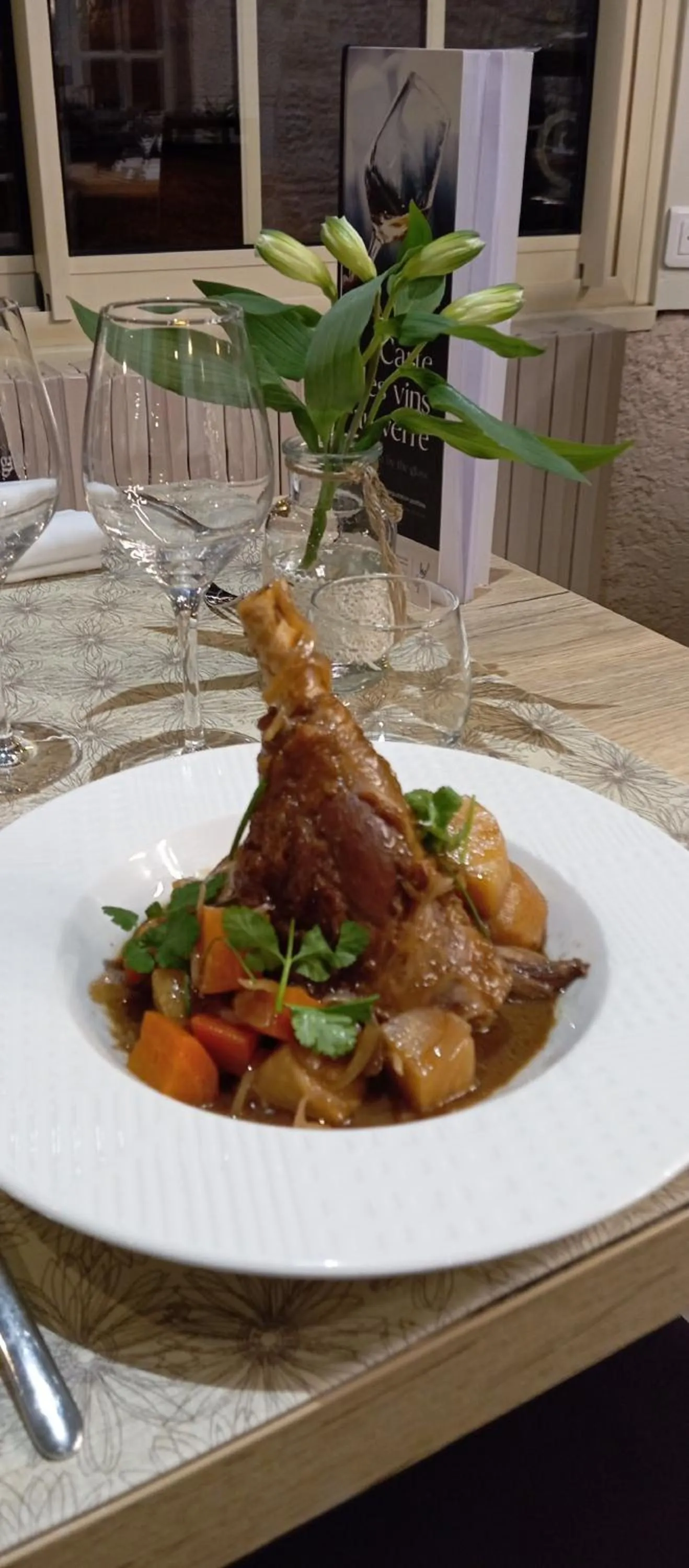 Food in Logis Hôtel Restaurant La Vieille Auberge, Art and Gallery