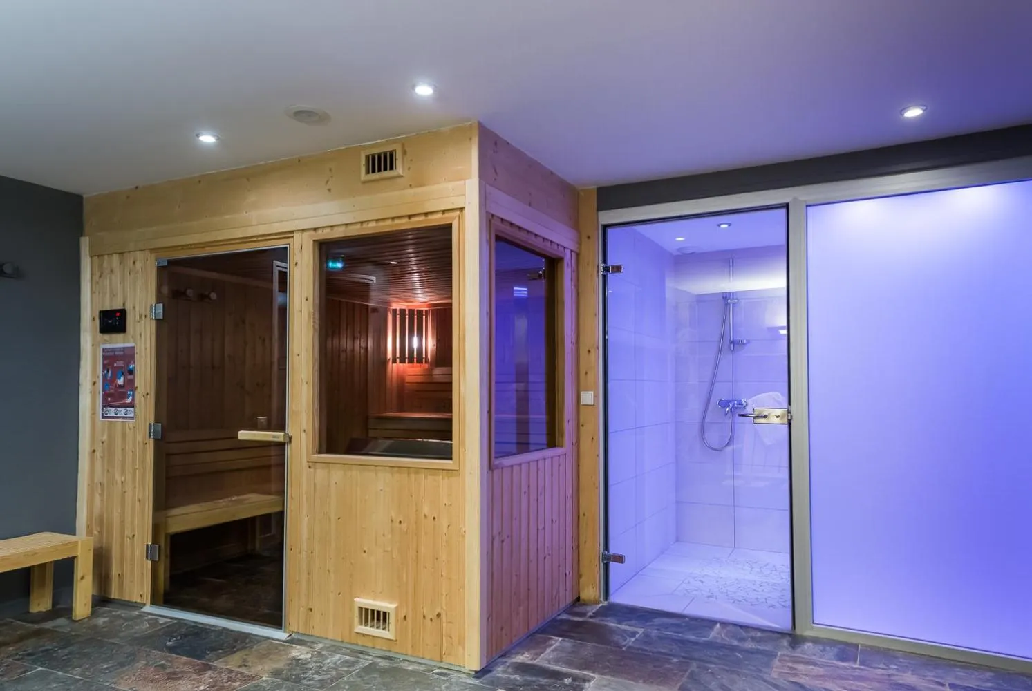 Sauna in Logis LE RABELAIS Hôtel- Restaurant - SPA