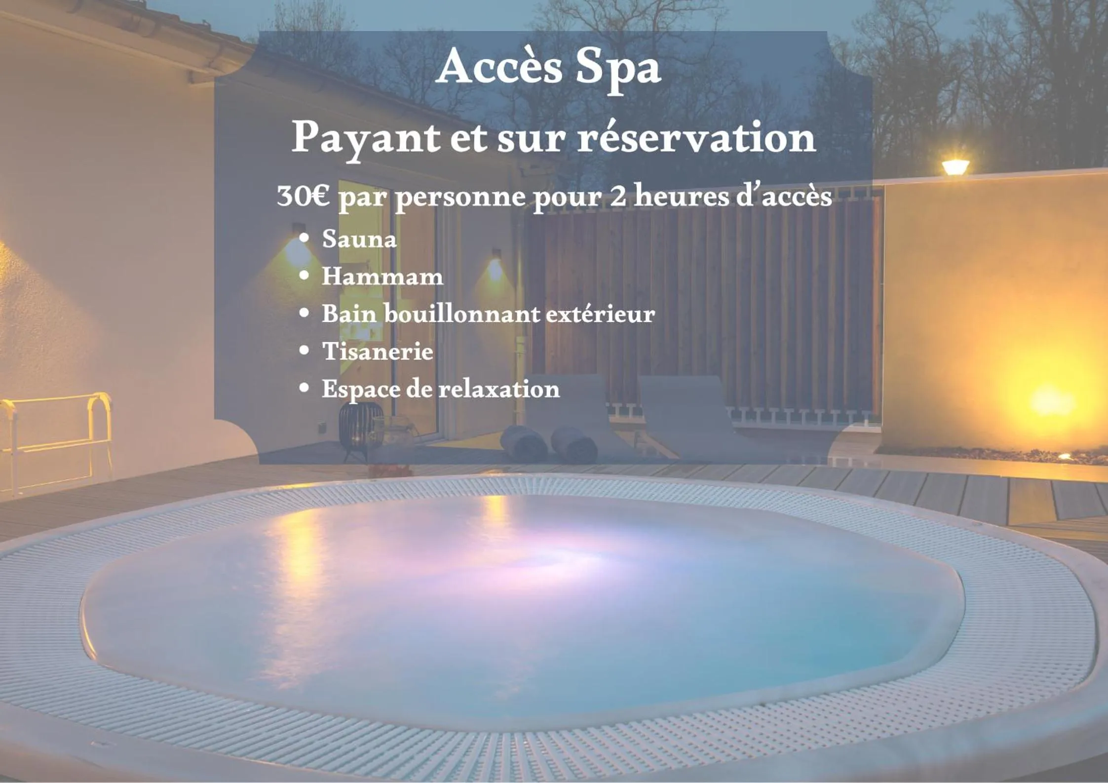 Spa and wellness centre/facilities in L'Orée du Bois
