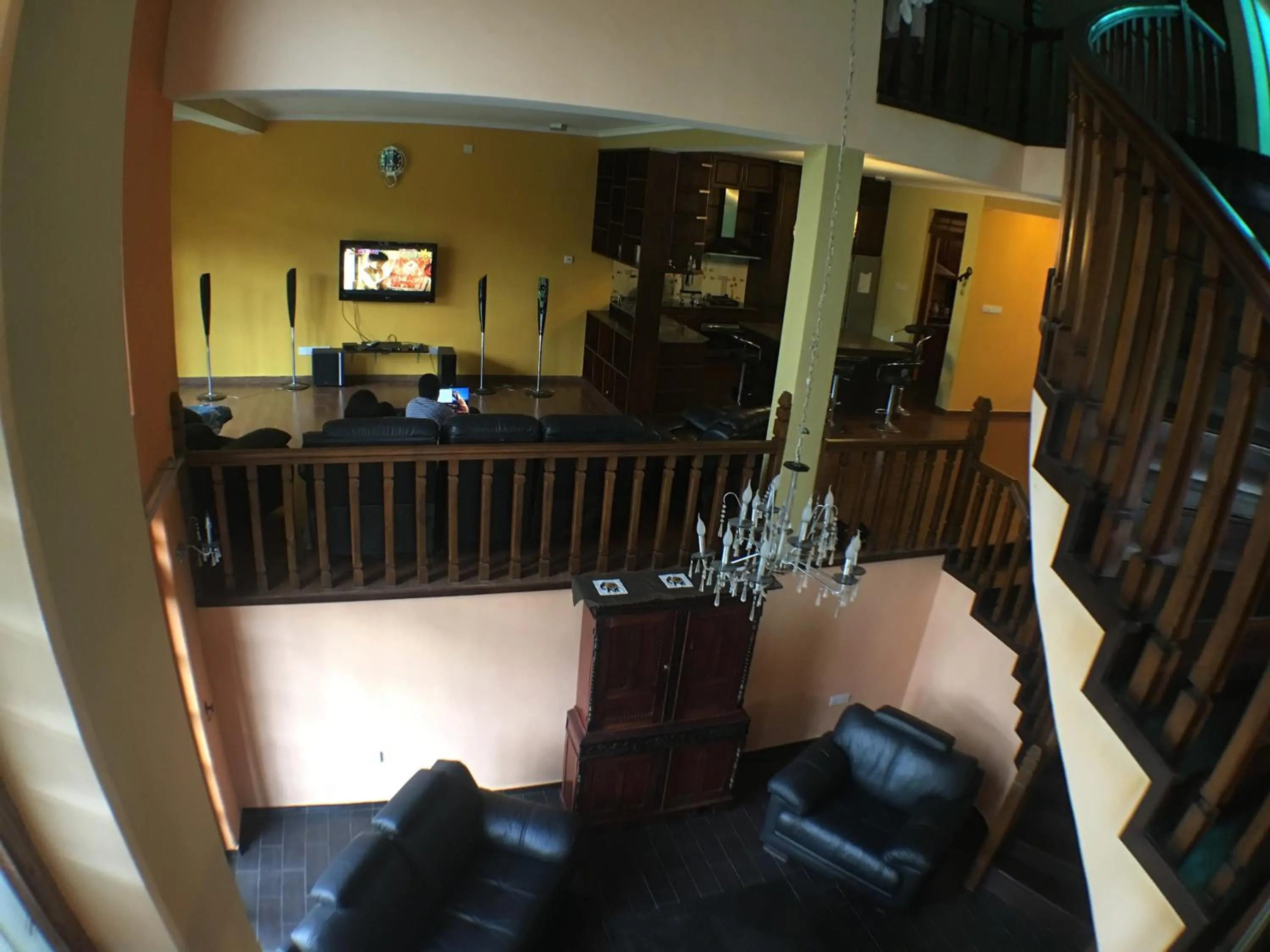 Communal lounge/ TV room in Villa Familia