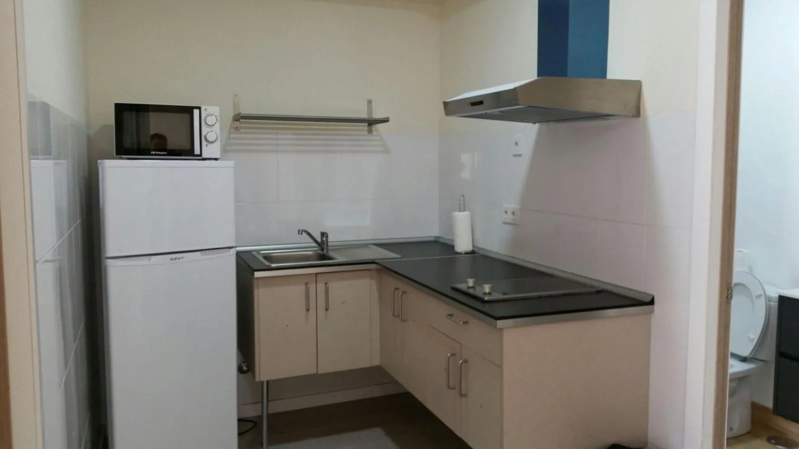 Kitchen or kitchenette in Camping San Javier
