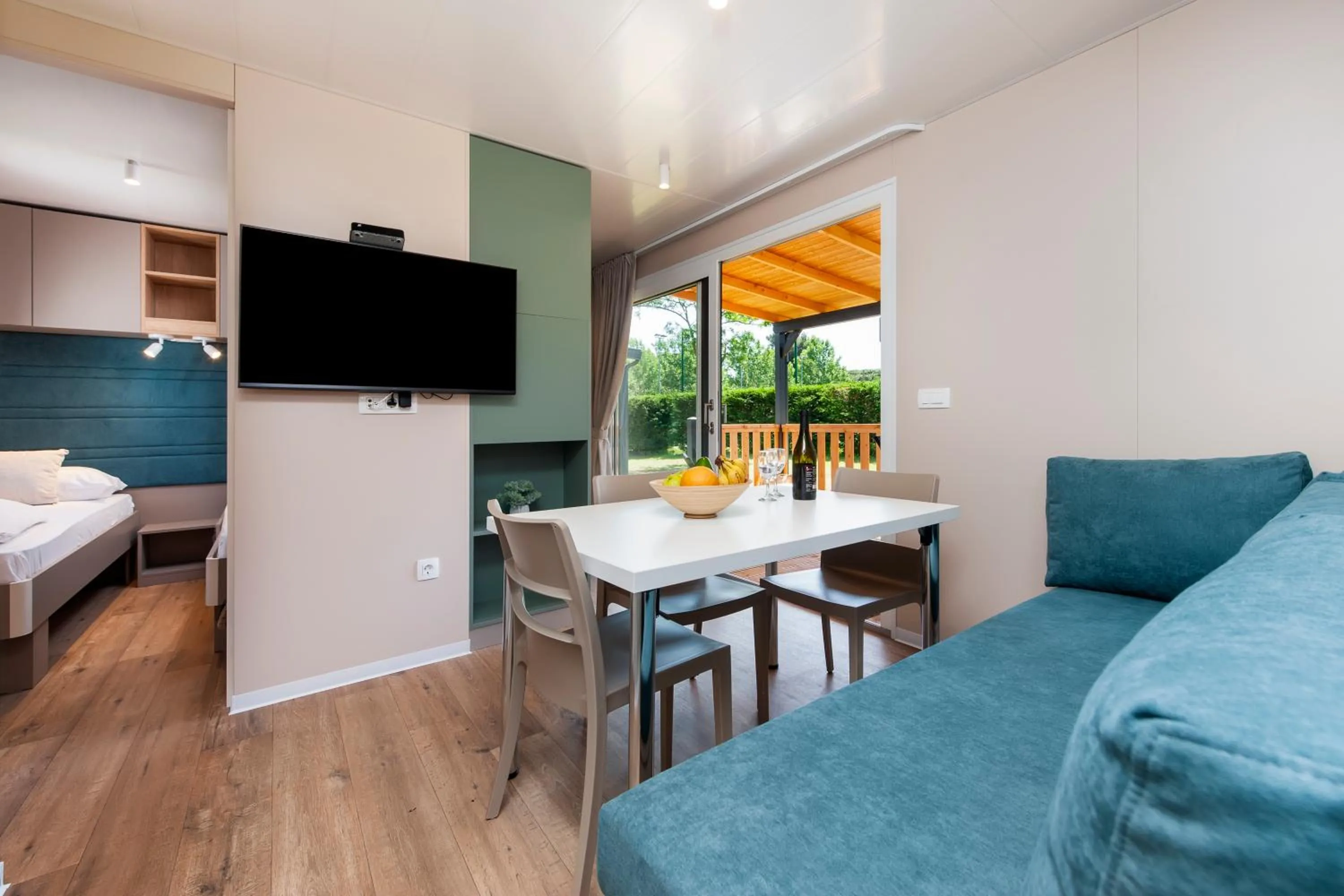 TV and multimedia, Bed in Glamping and Mobile Homes Lavanda - Holiday Centre Bi VIllage