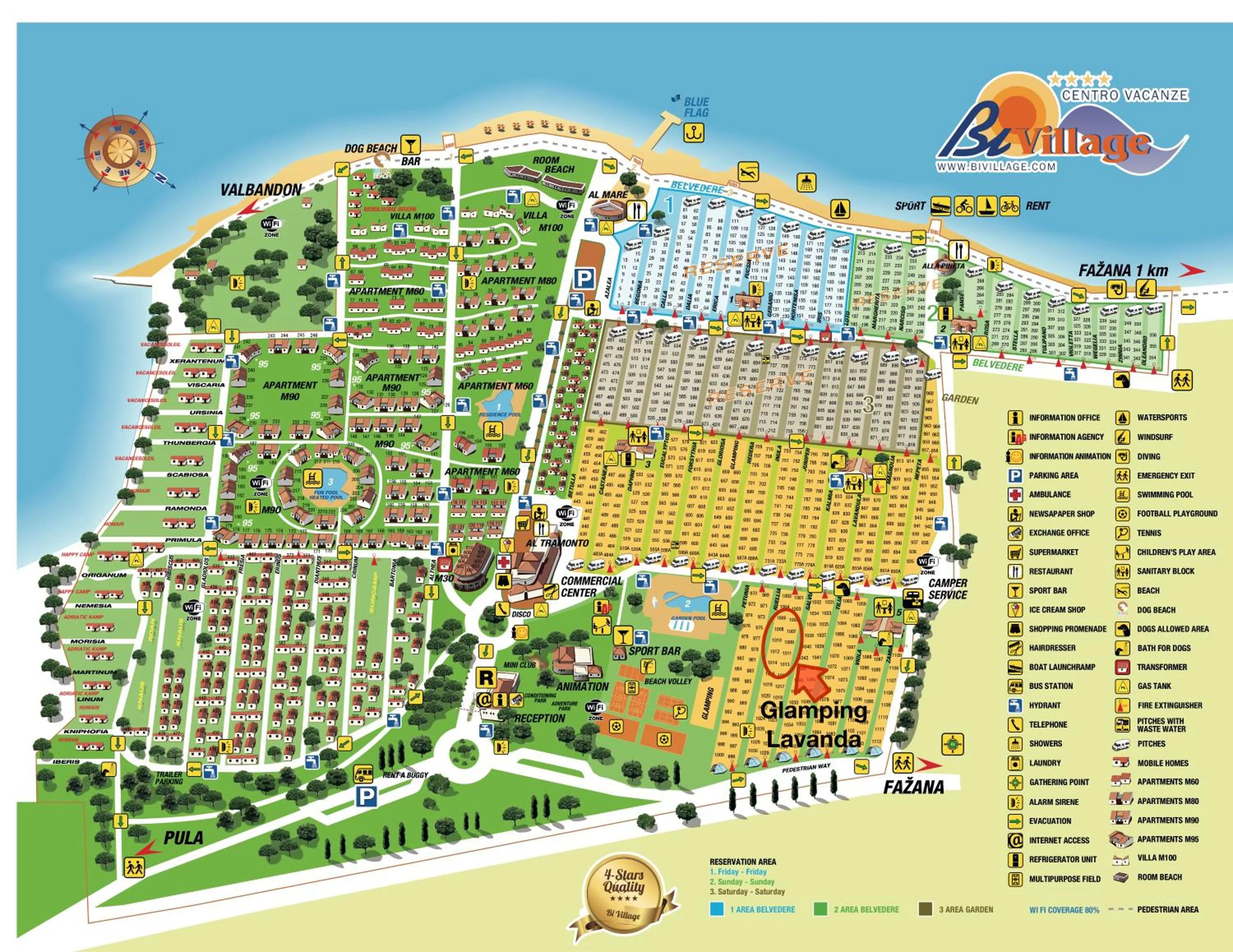 Location in Glamping and Mobile Homes Lavanda - Holiday Centre Bi VIllage