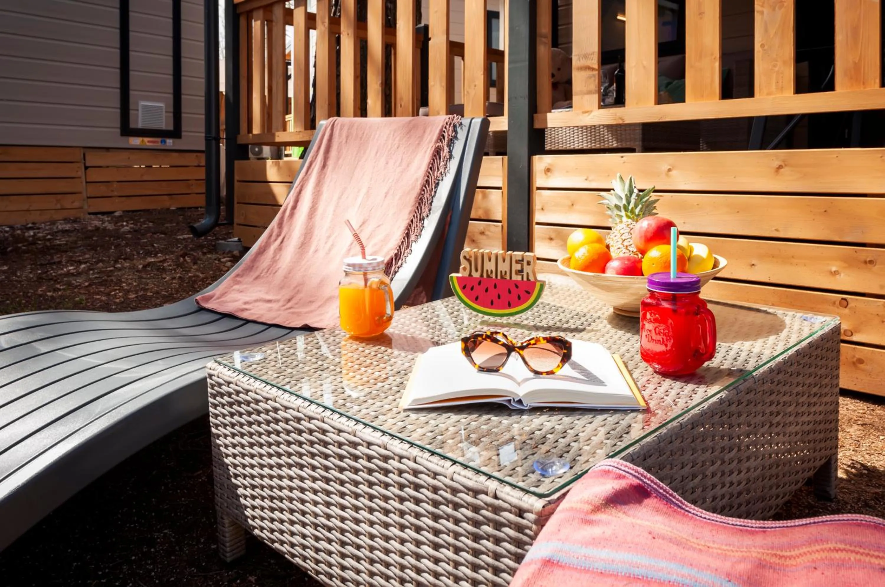 Patio in Glamping and Mobile Homes Lavanda - Holiday Centre Bi VIllage