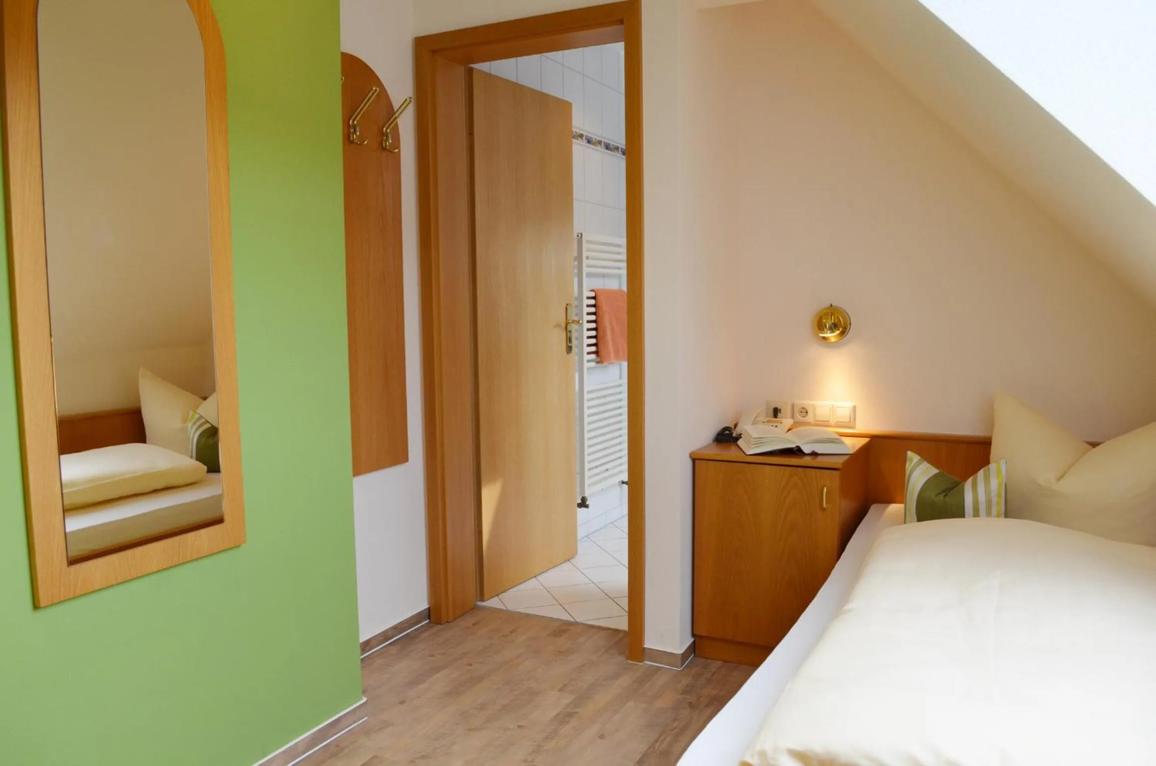 Bedroom, Bed in Hotel Garni Bergblick