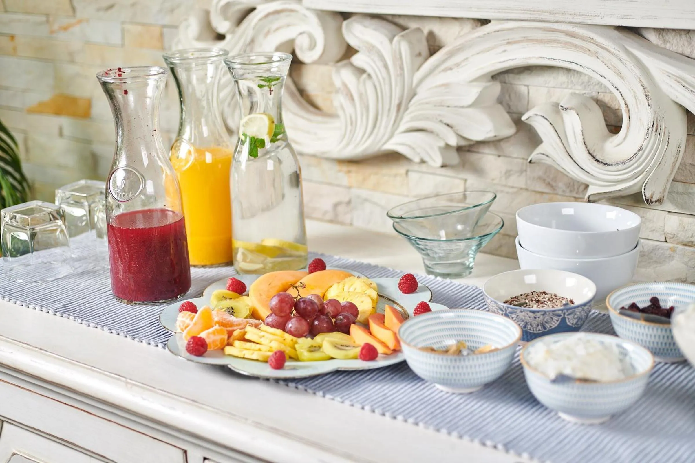 Food close-up in The Hamptons Guest House