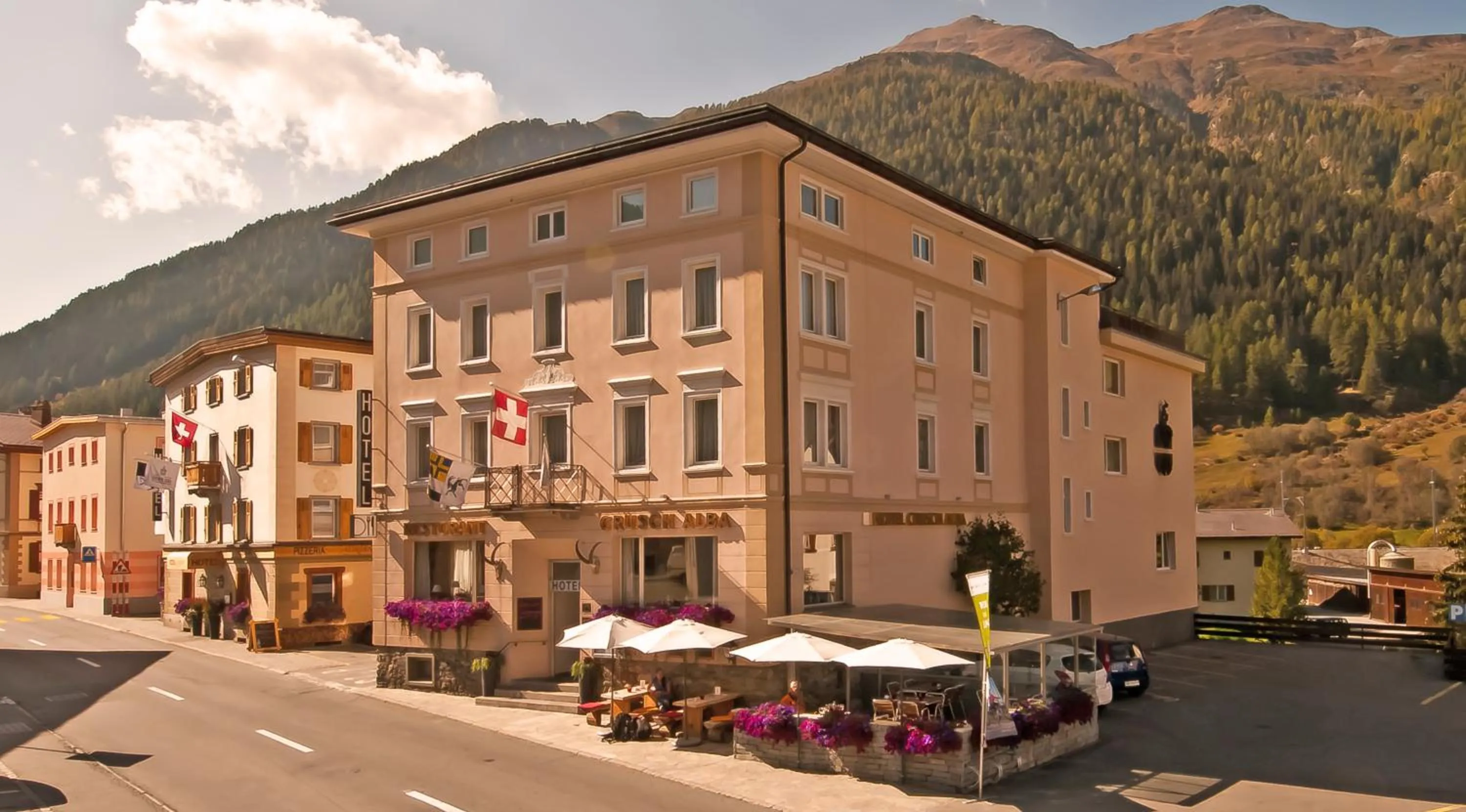 Property building in Hotel Crusch Alba Zernez