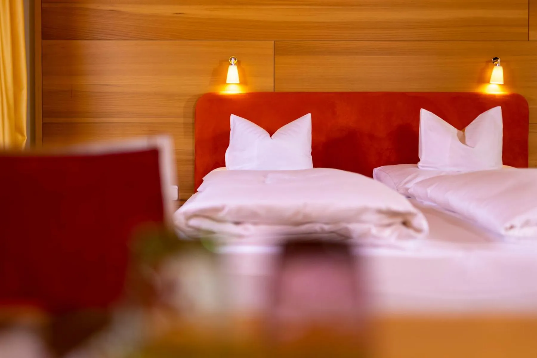 Bed in Hotel Walserberg