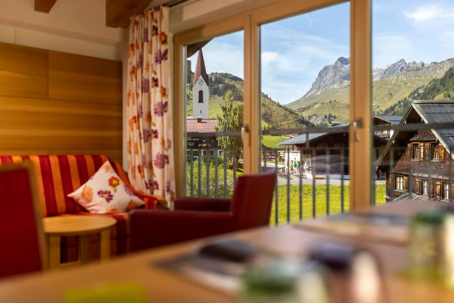 Seating area in Hotel Walserberg