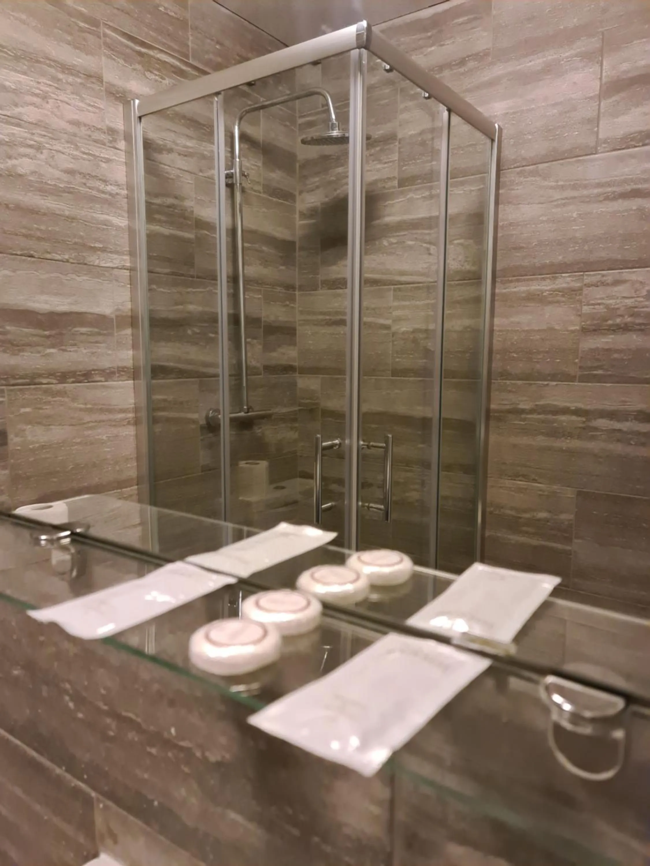 Shower in City London Hotel