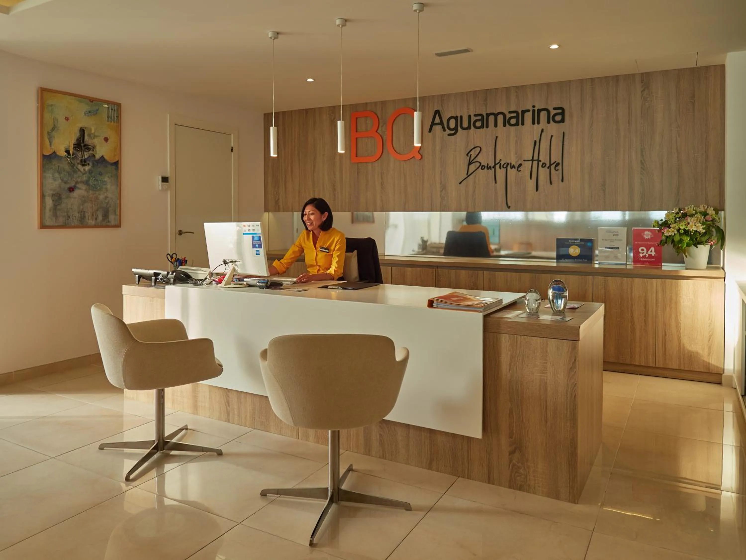 Lobby or reception in BQ Aguamarina Boutique Hotel