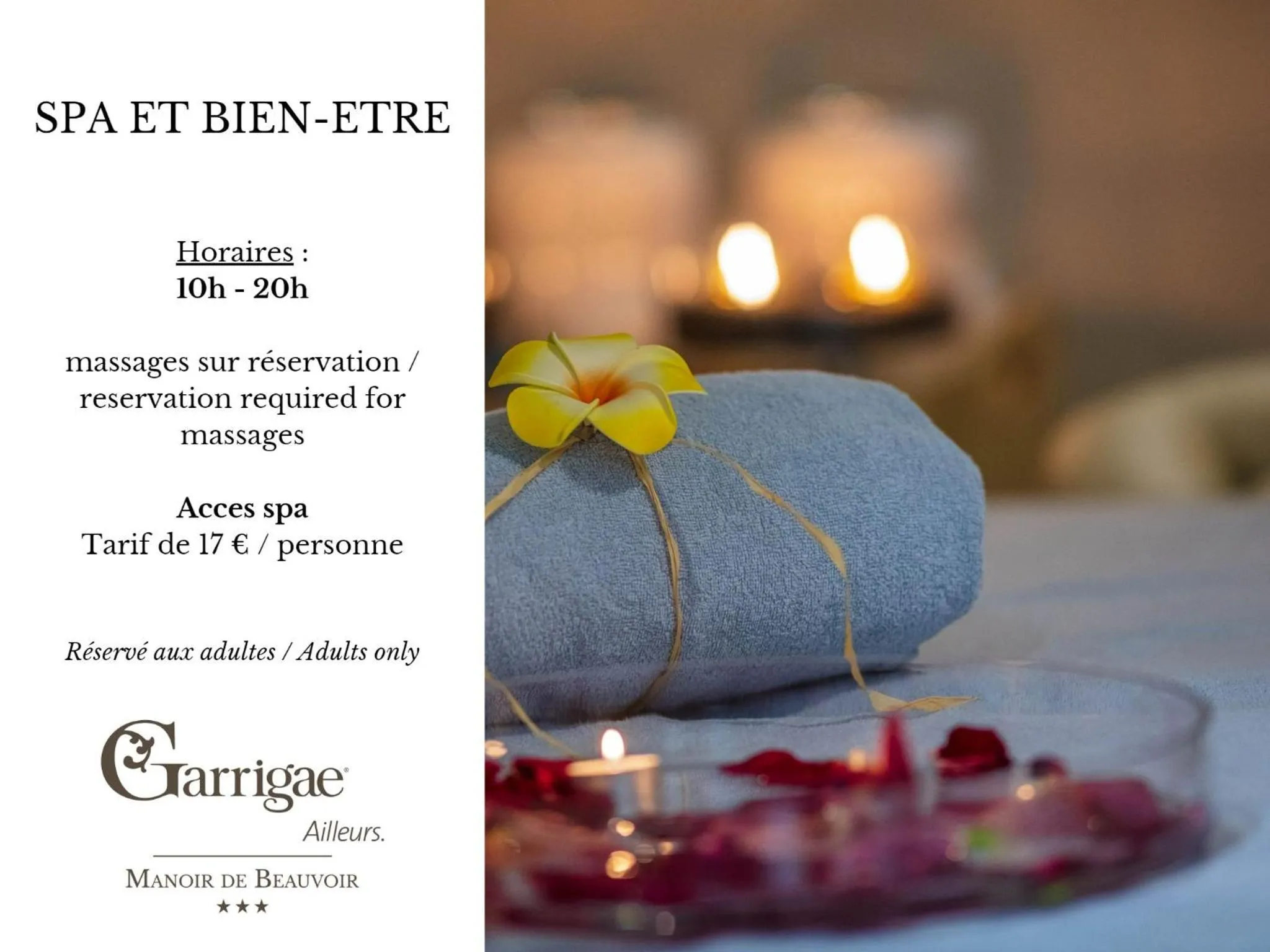 Spa and wellness centre/facilities in Garrigae Manoir de Beauvoir Poitiers Sud - Hotel & Spa