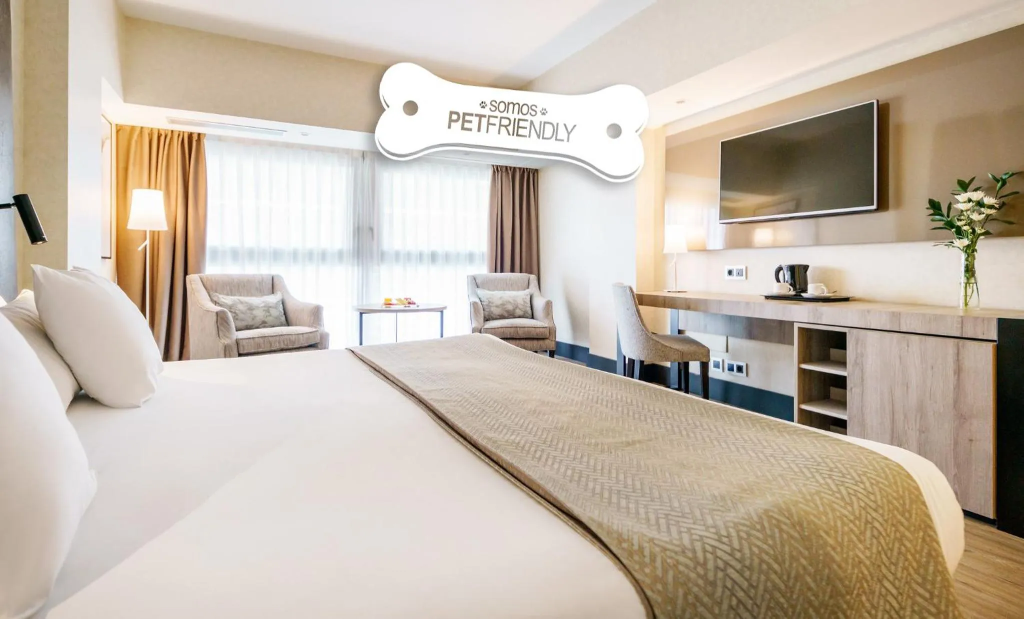 Bedroom, Bed in Ilunion Málaga