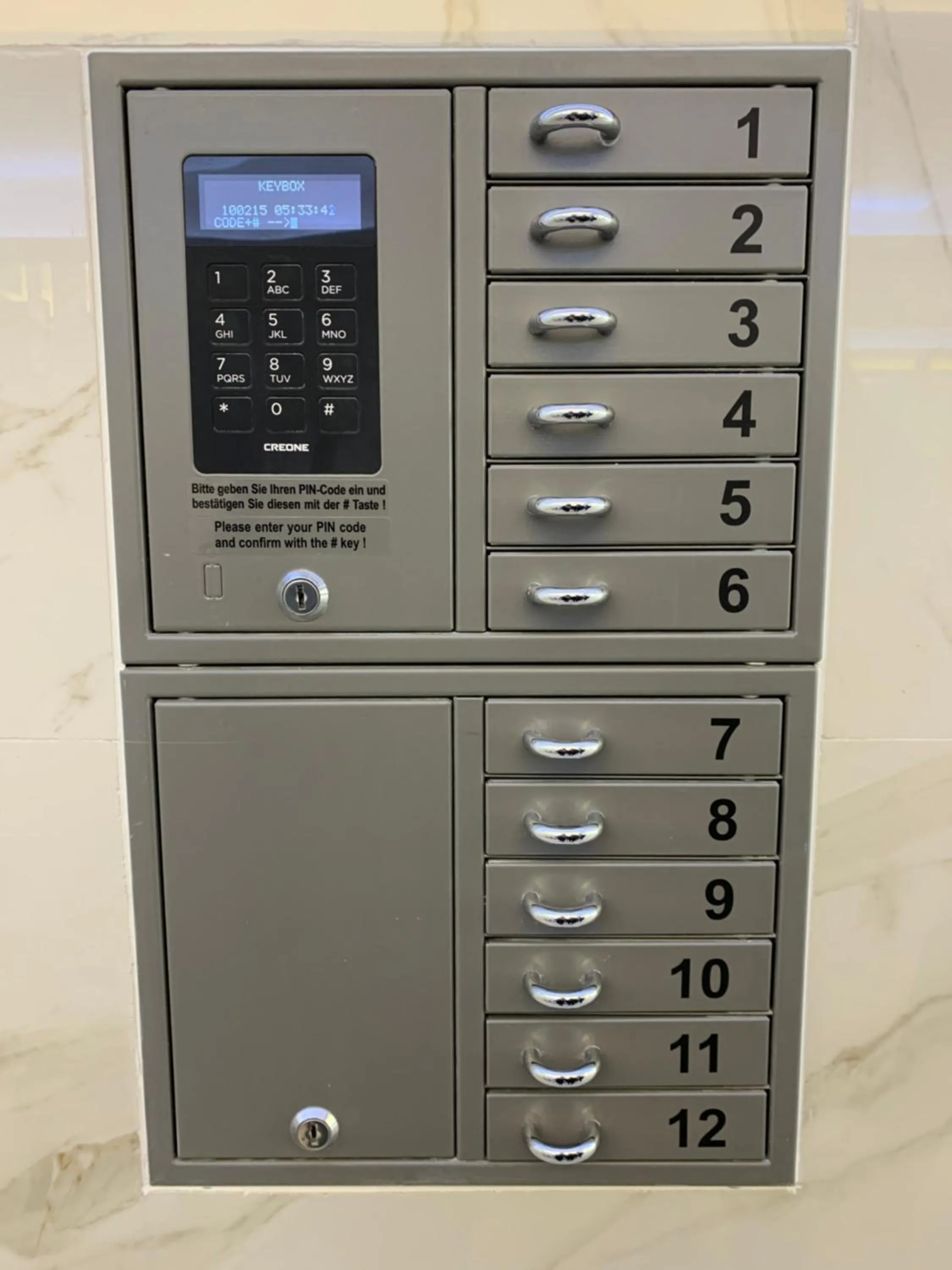 Decorative detail in Colony Apartments