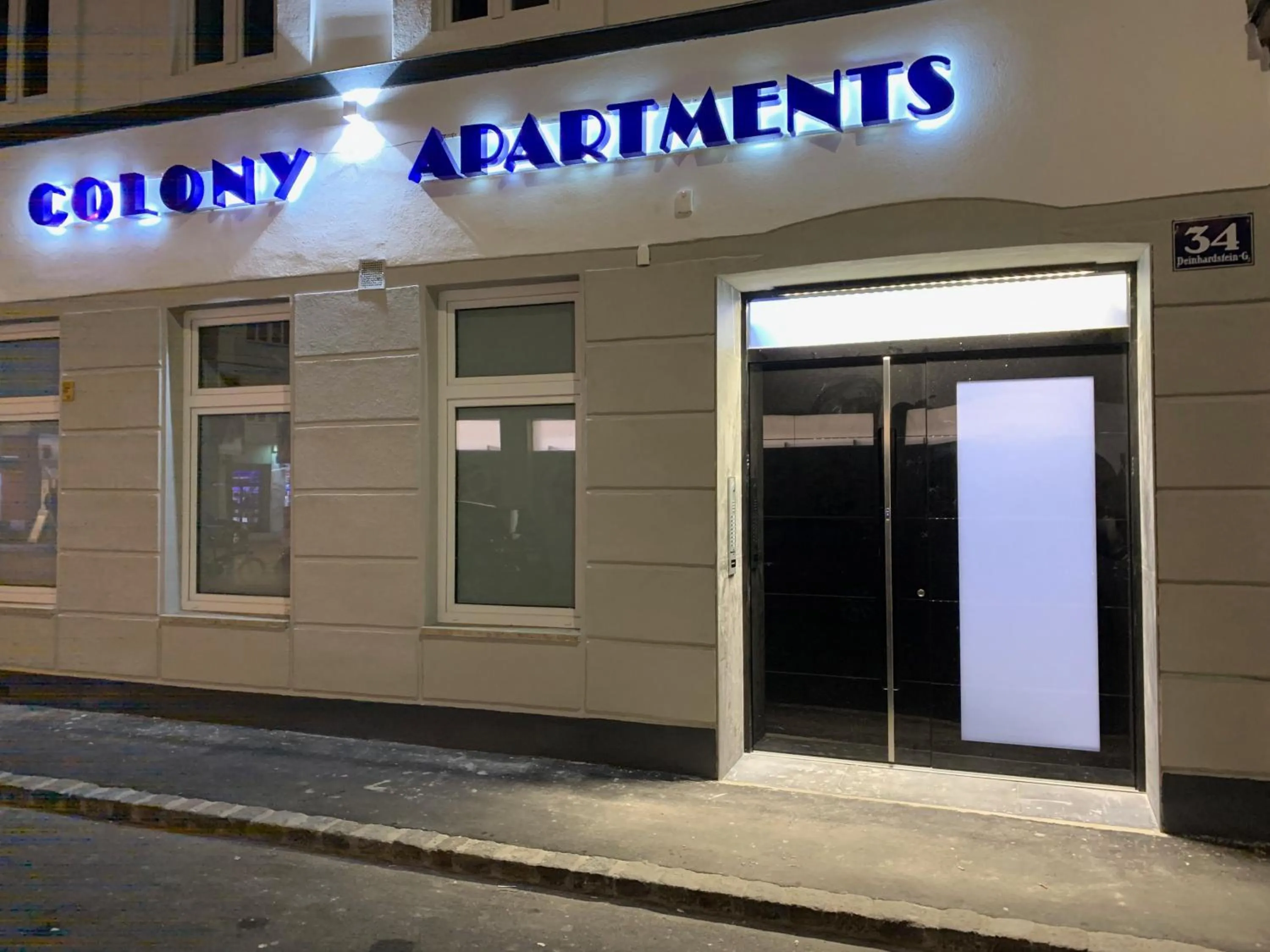 Facade/entrance in Colony Apartments