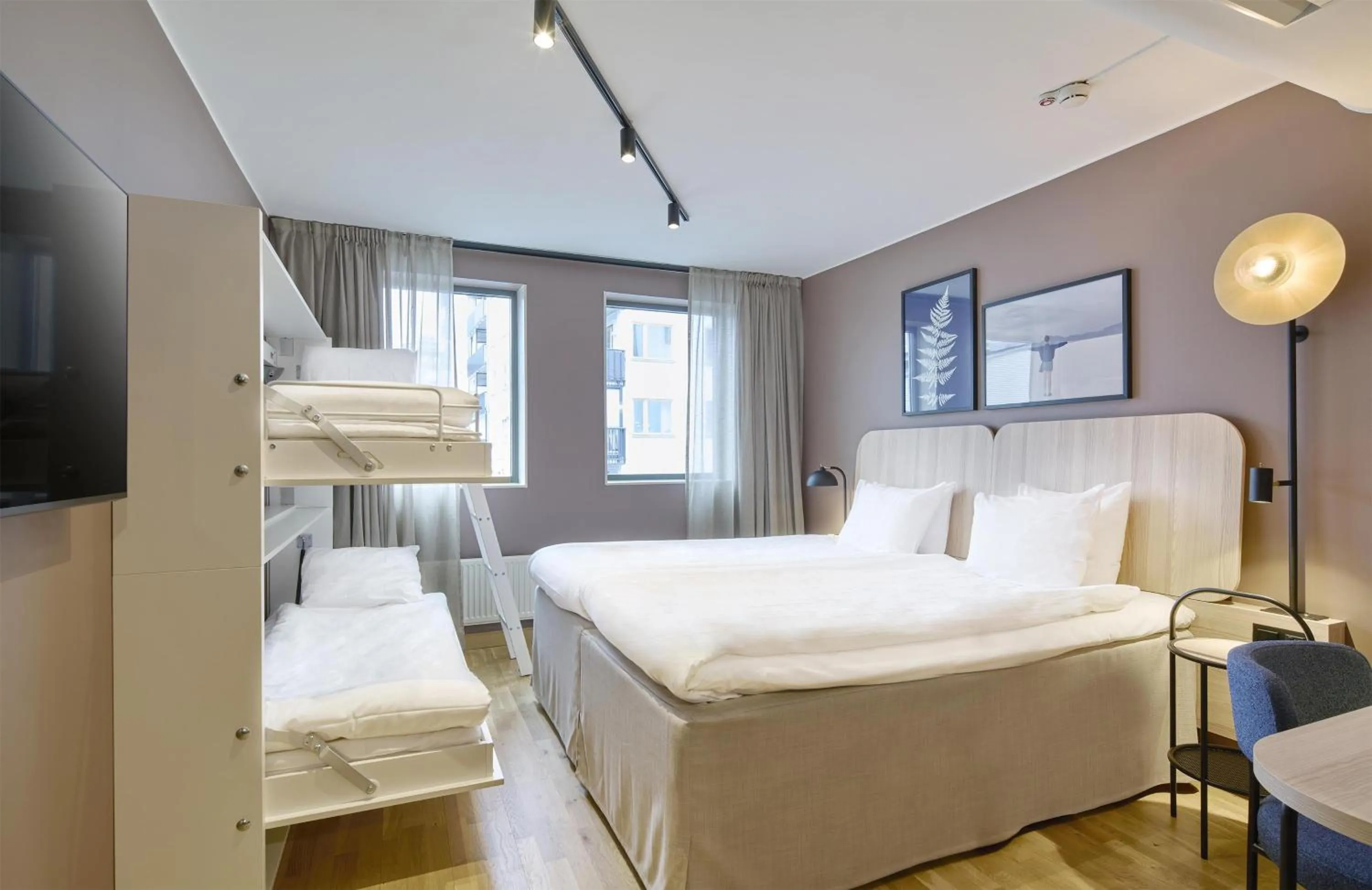 Bedroom, Bed in Scandic Alvik