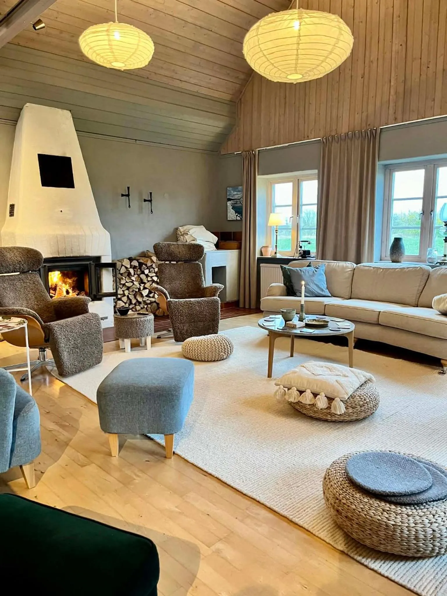 Communal lounge/ TV room in Mellby Atelier på Österlen