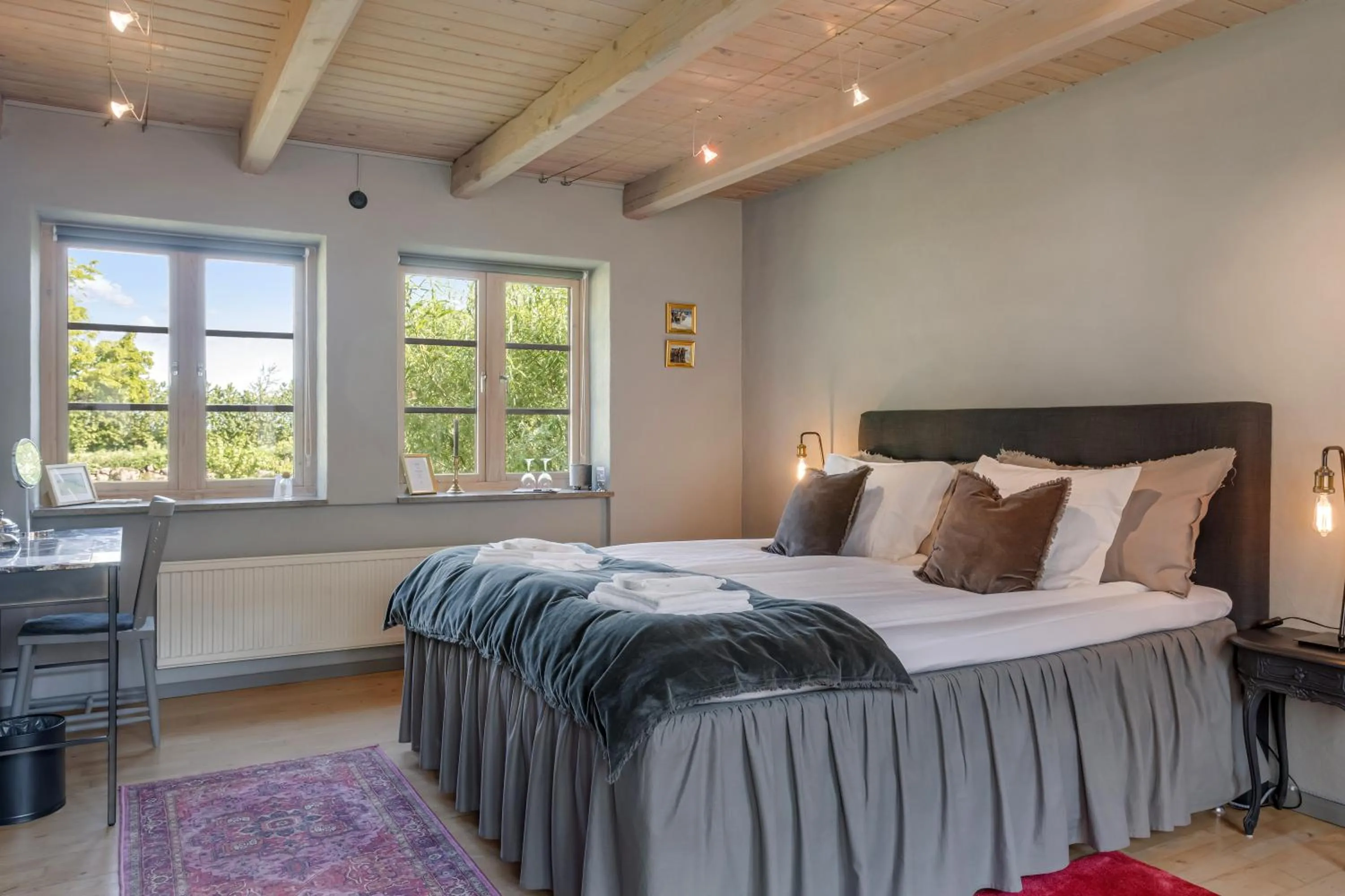 Bedroom, Bed in Mellby Atelier på Österlen