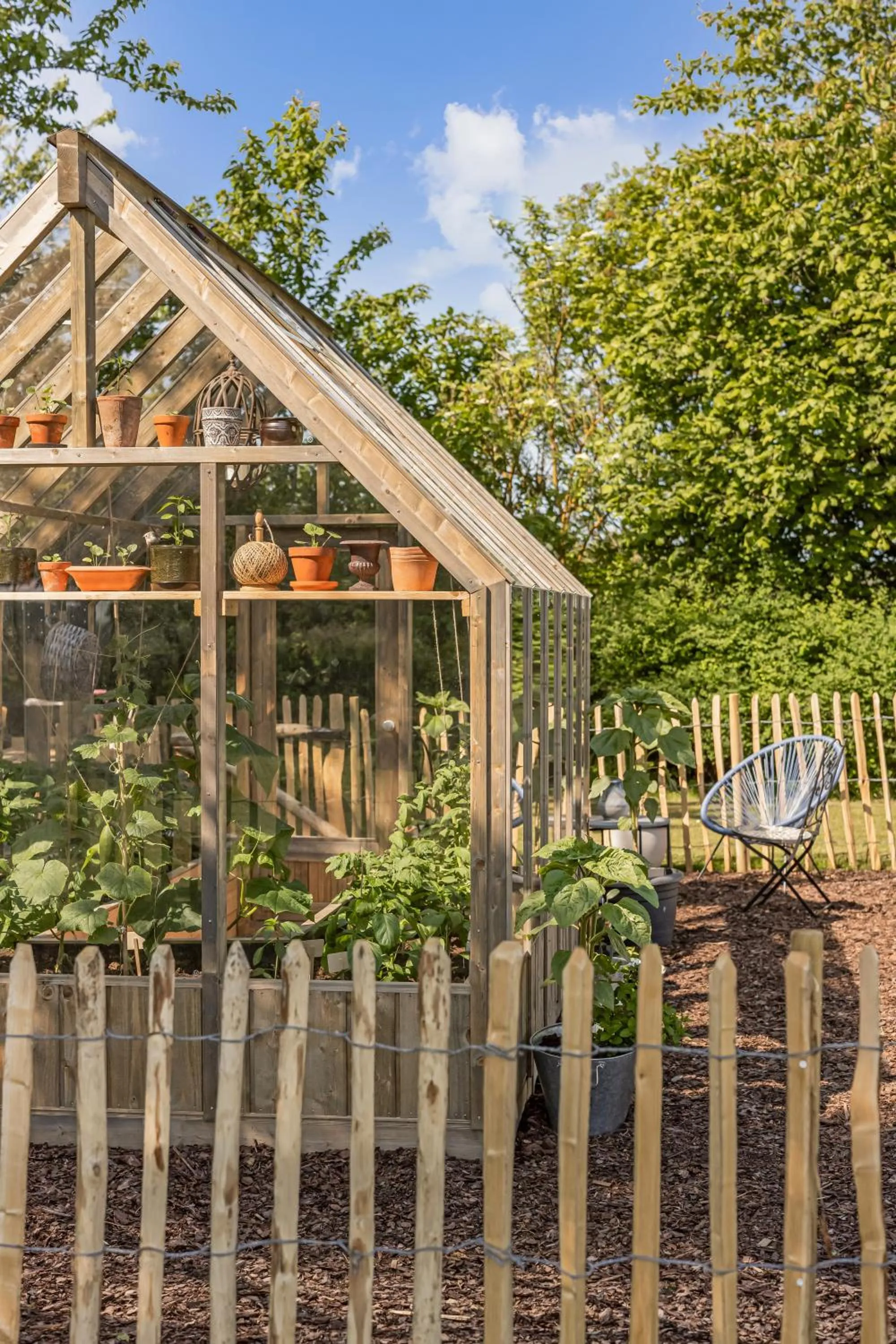 Garden view in Mellby Atelier på Österlen