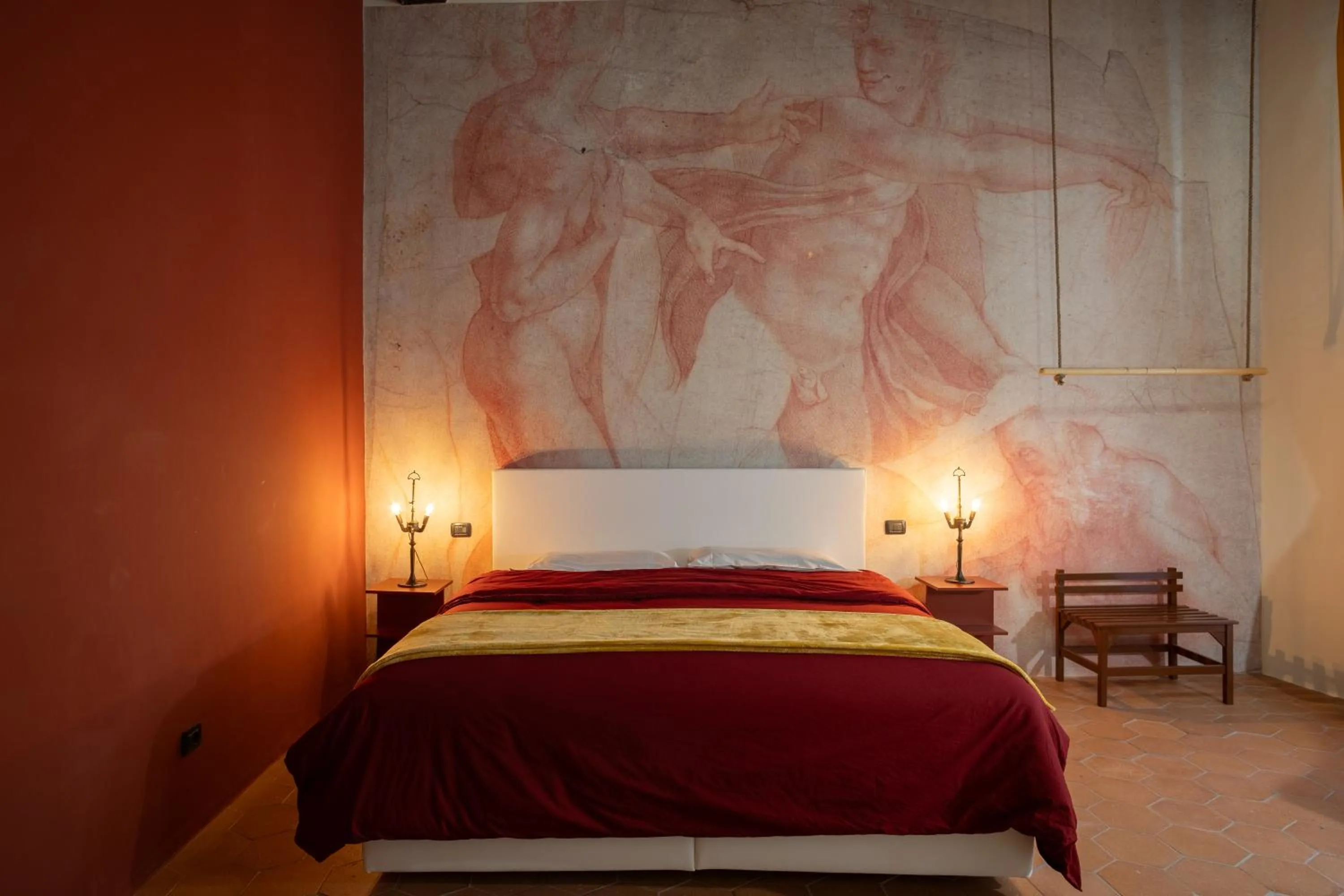 View (from property/room), Bed in La Residenza del Proconsolo