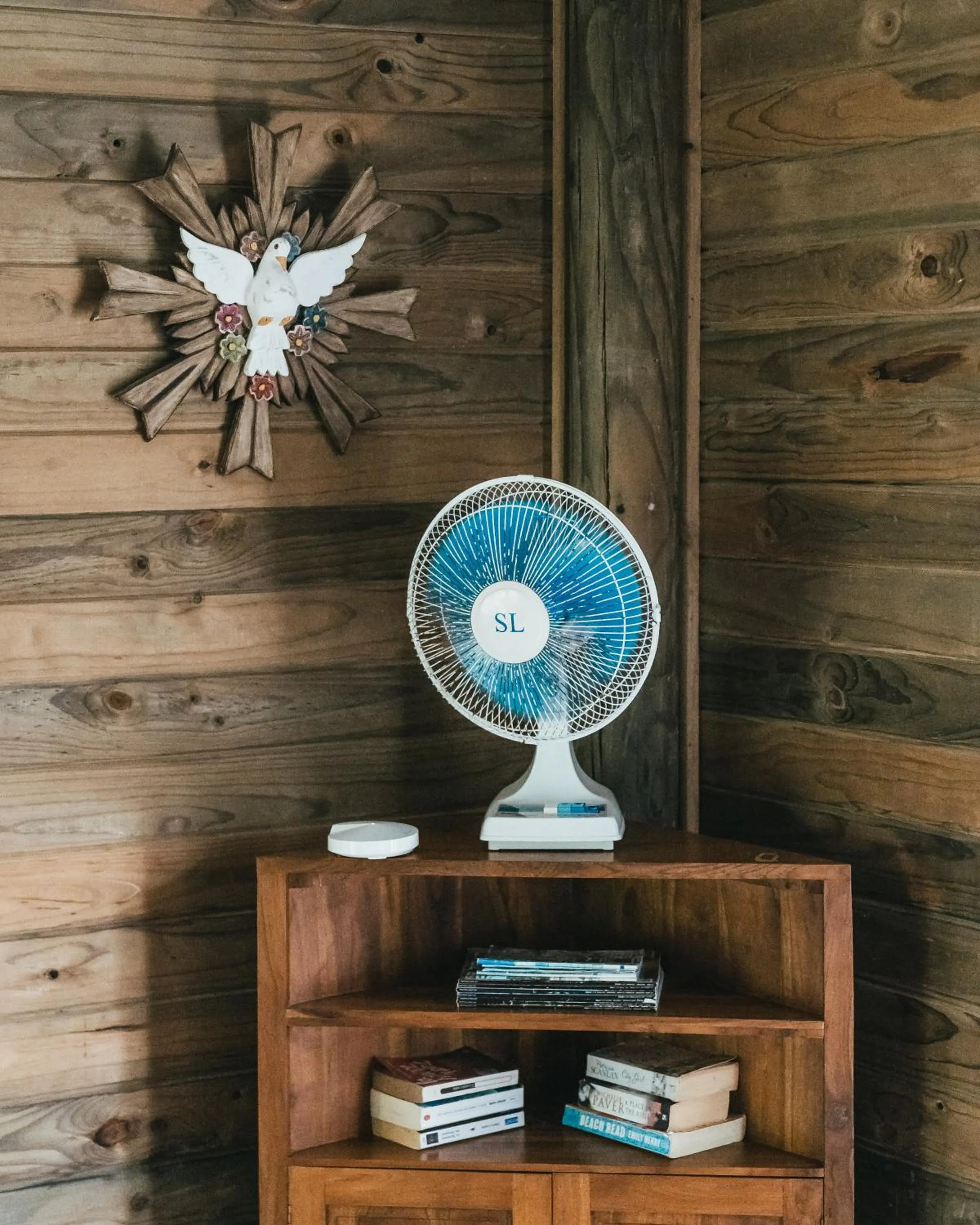 fireplace in Bungalow Bali Hai