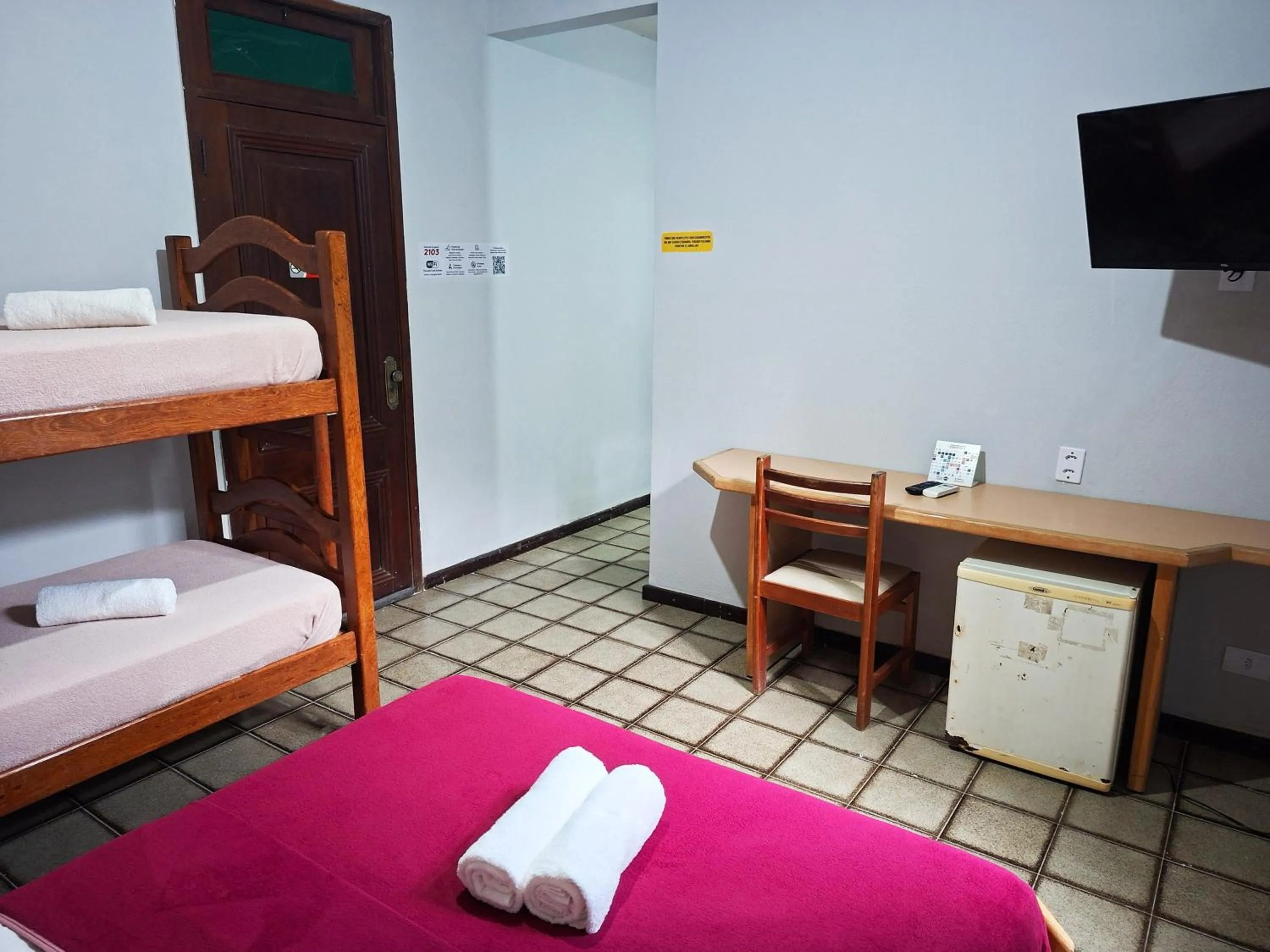 Bed in Pousada Casa Grande