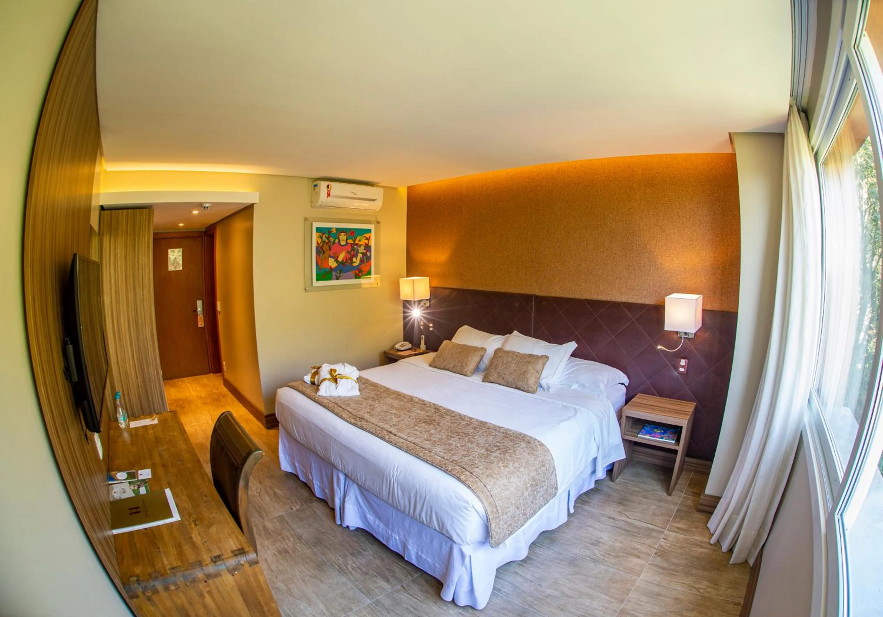 Bedroom, Bed in Hotel Refugio da Montanha