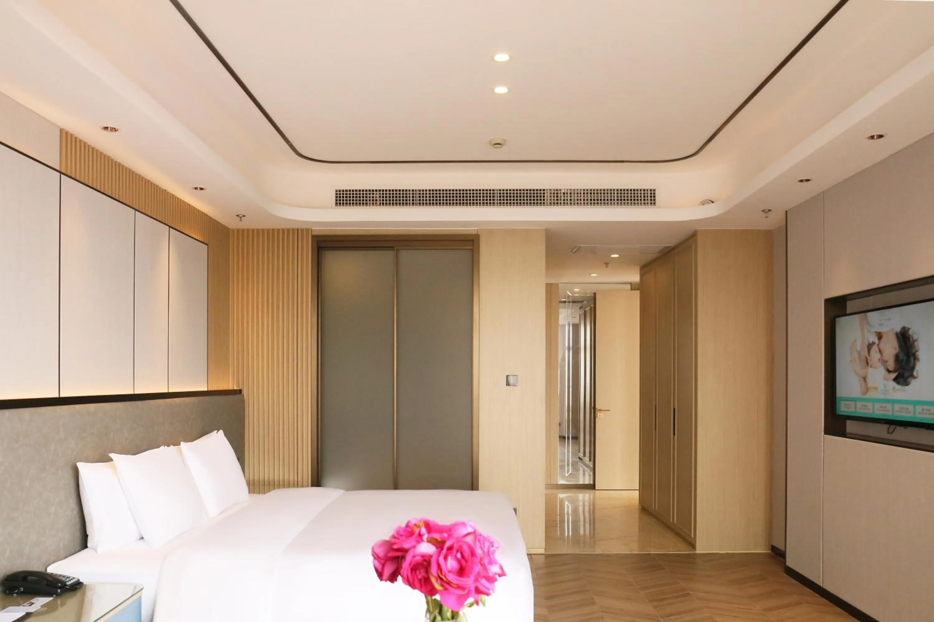 Bed in Wanda Realm Xiamen North Bay