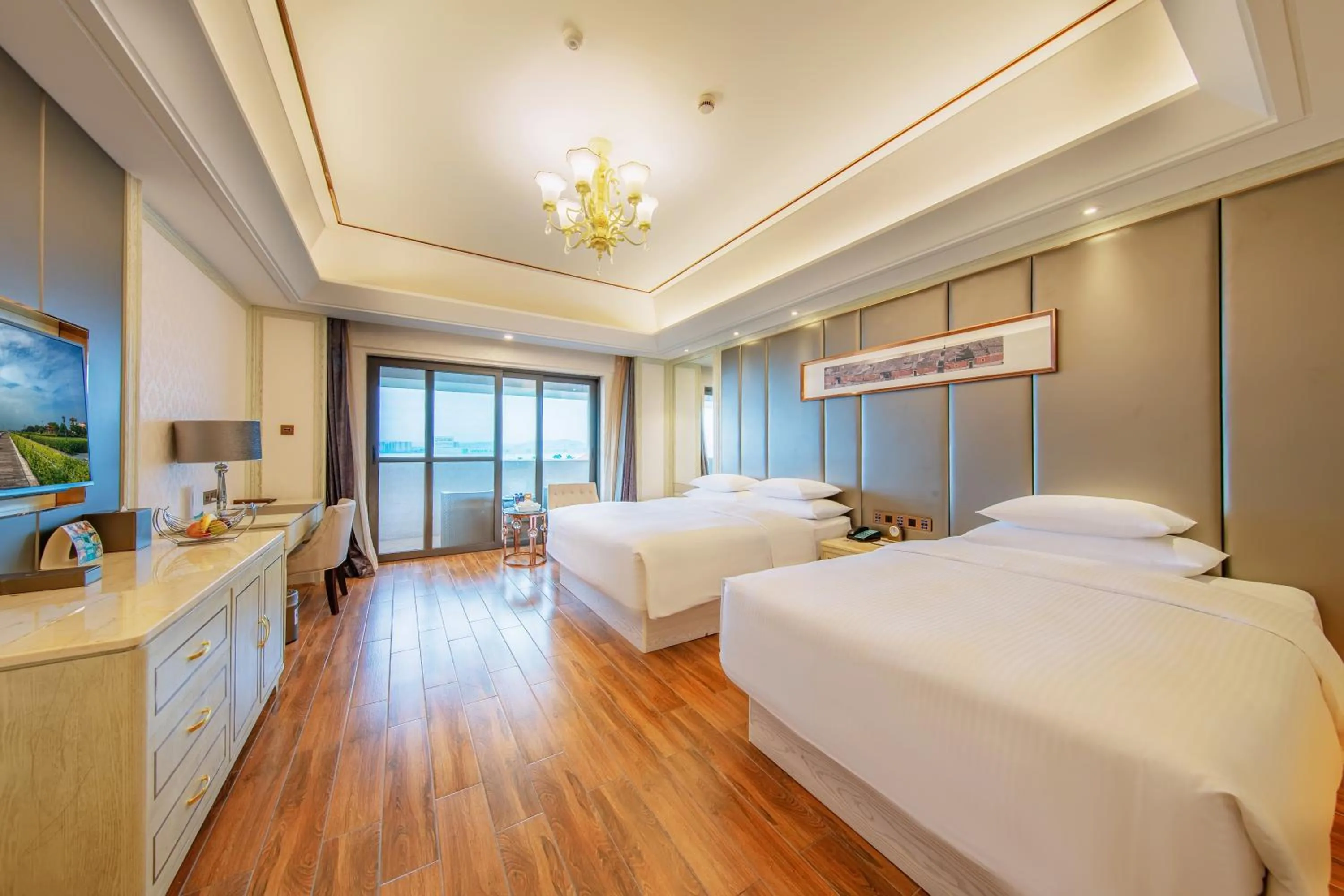 Bed in Wanda Realm Xiamen North Bay