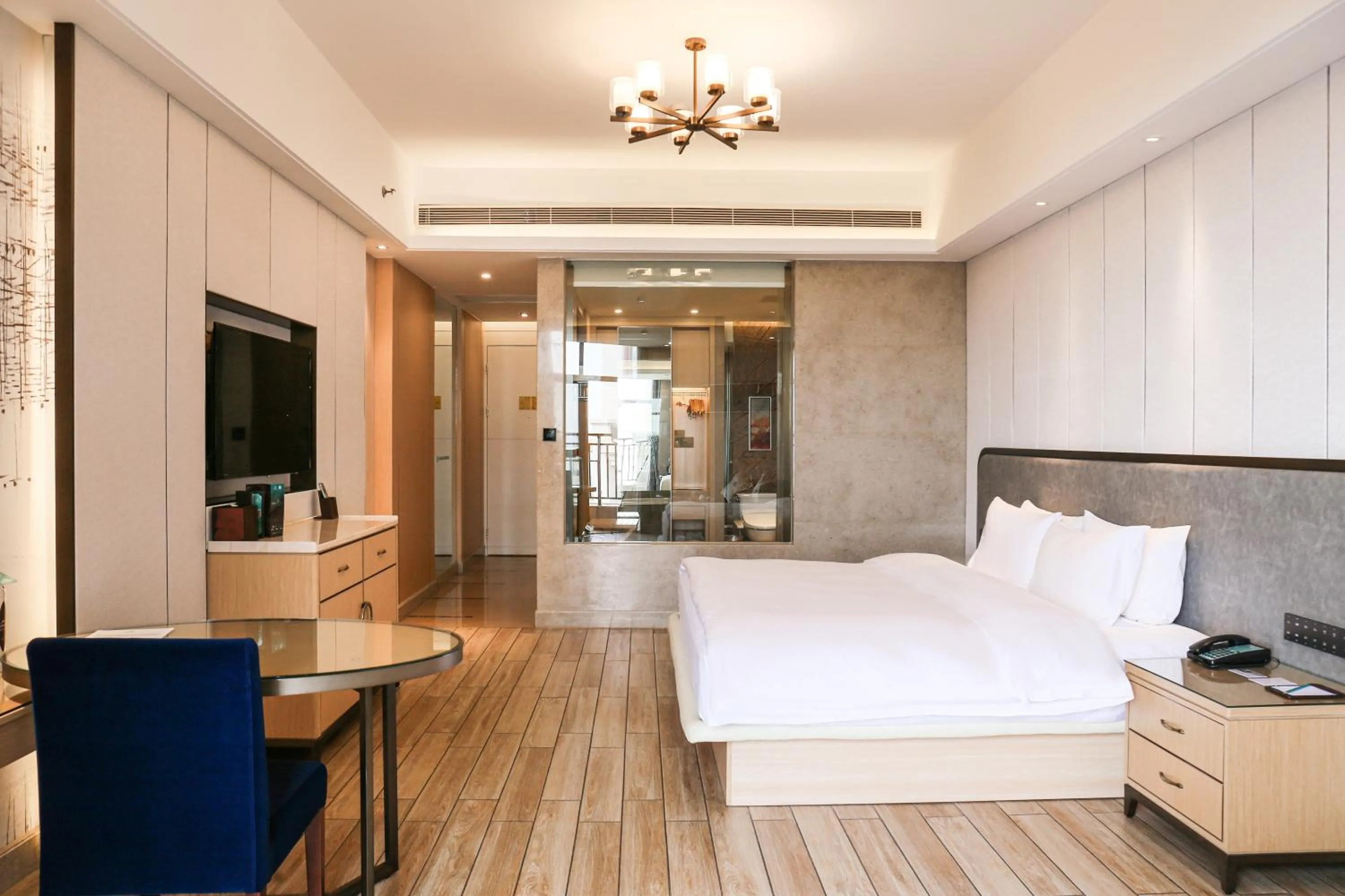 Bed in Wanda Realm Xiamen North Bay