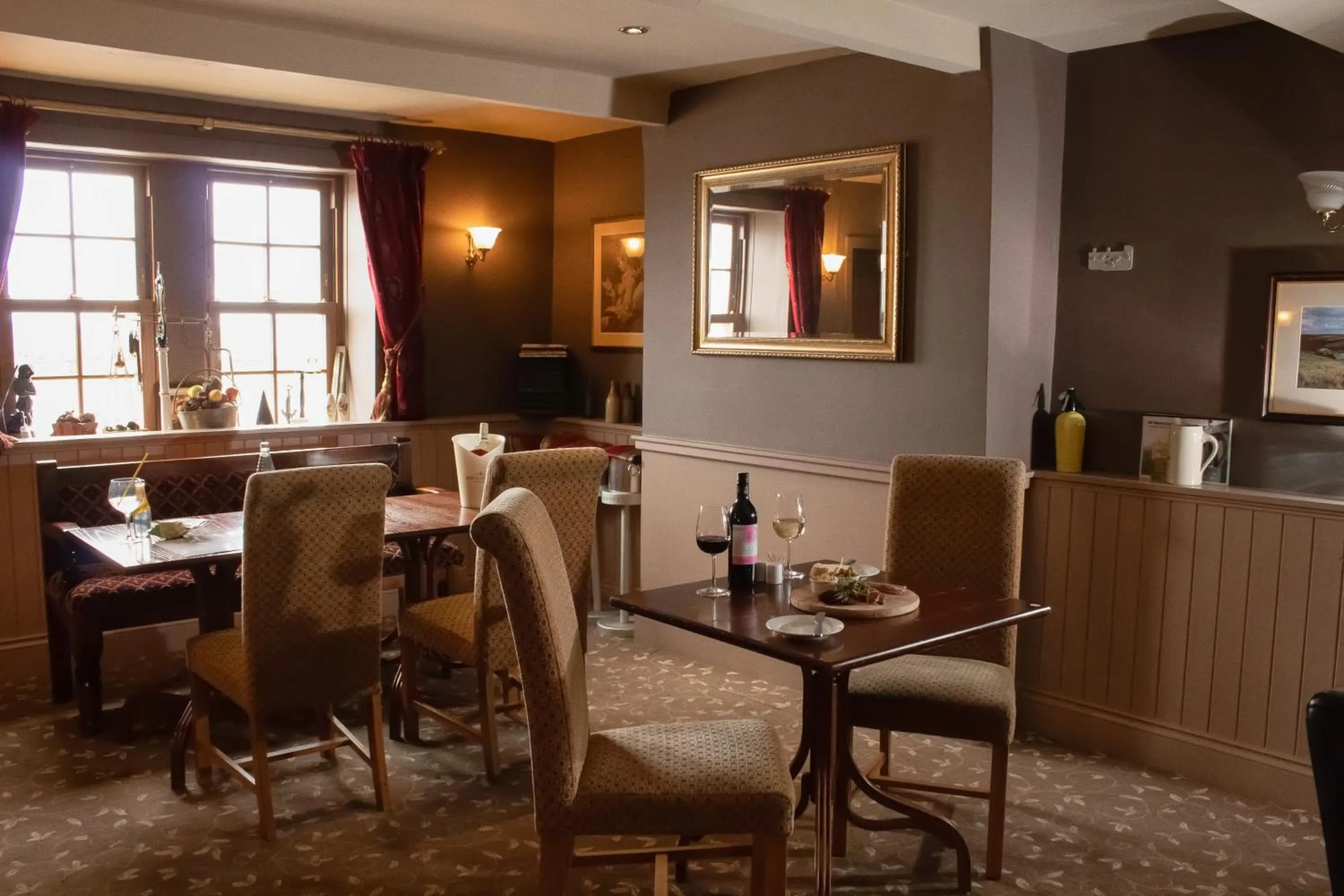 Dining area in The Dog and Partridge