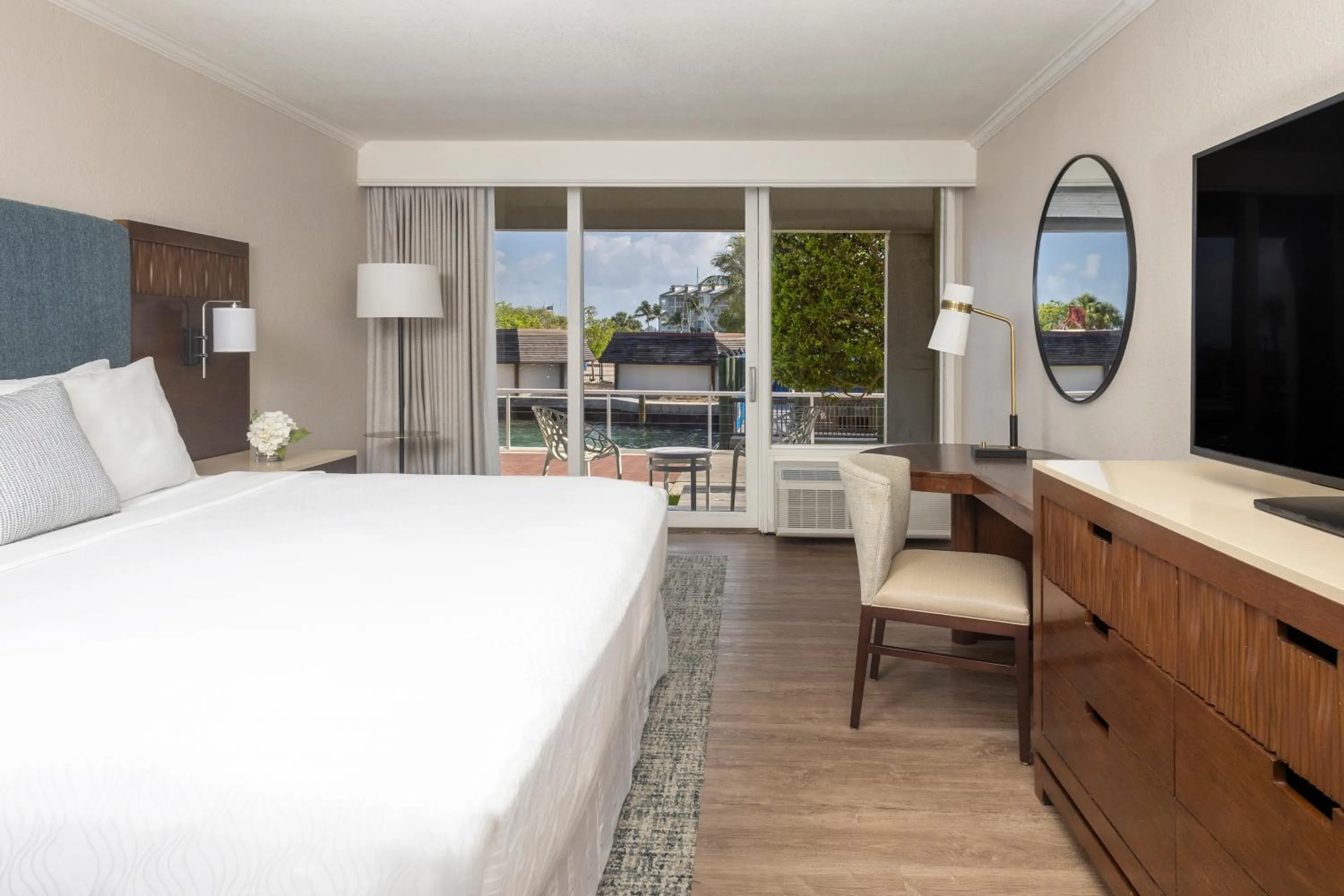 Bed in Opal Key Resort & Marina