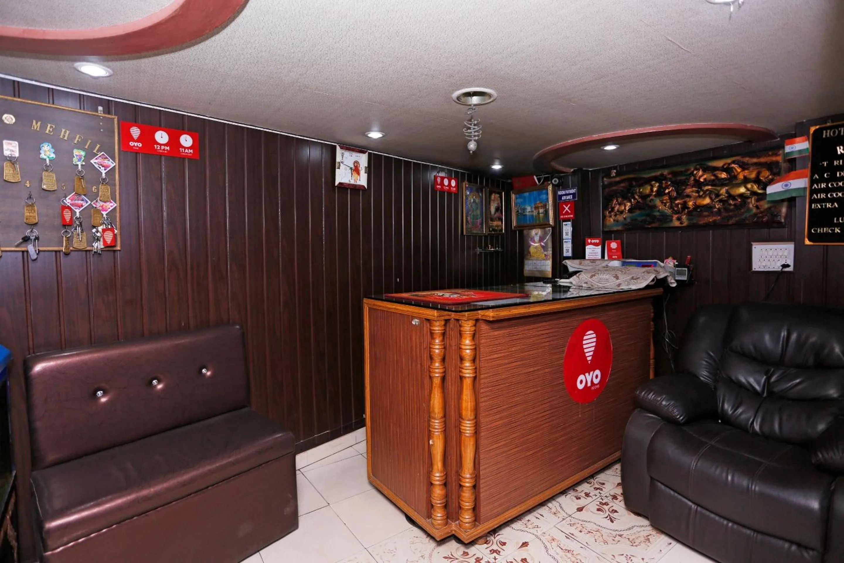 Lobby or reception in Hotel O Mehfil Hotel