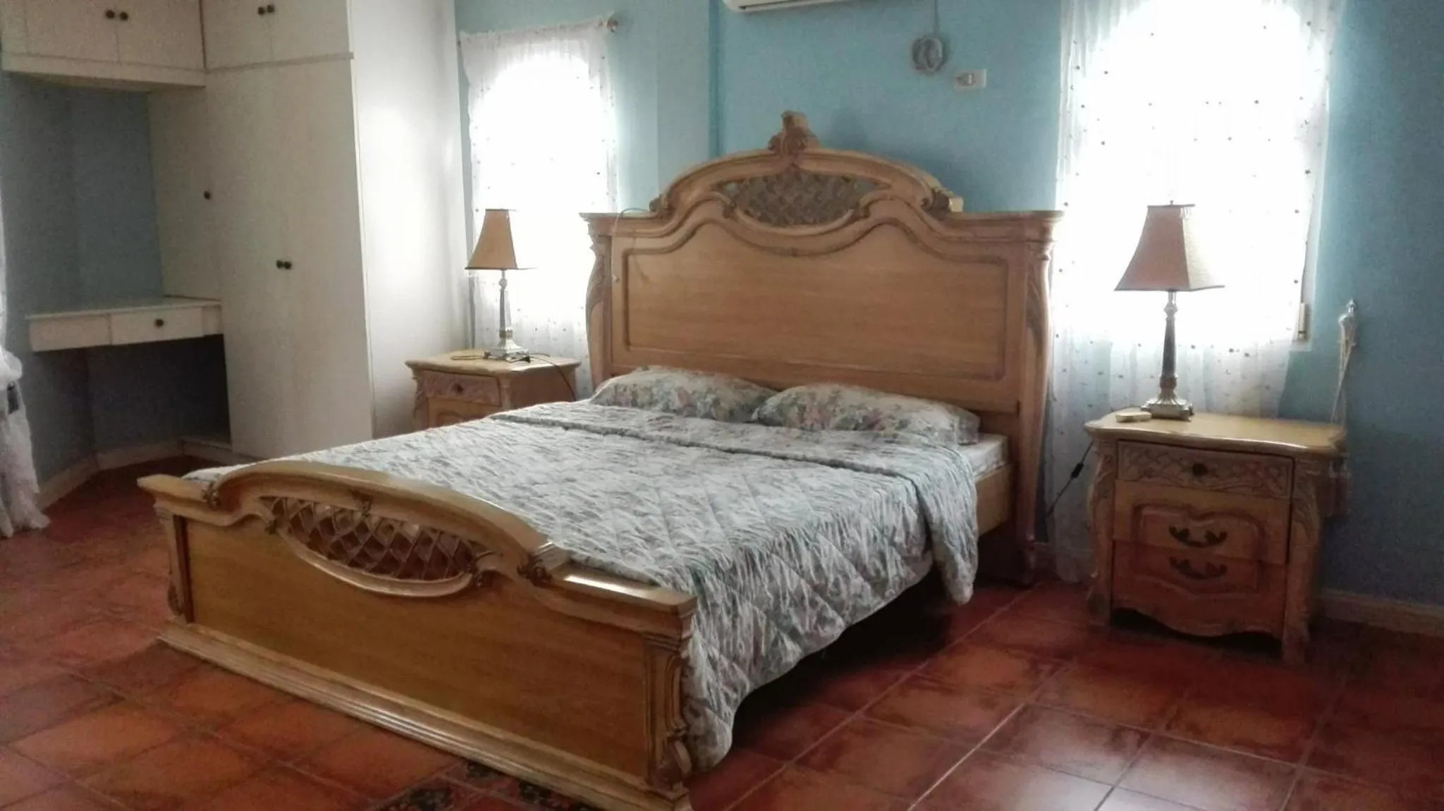 Bed in Cabilao Sunset Dive & Beach Resort