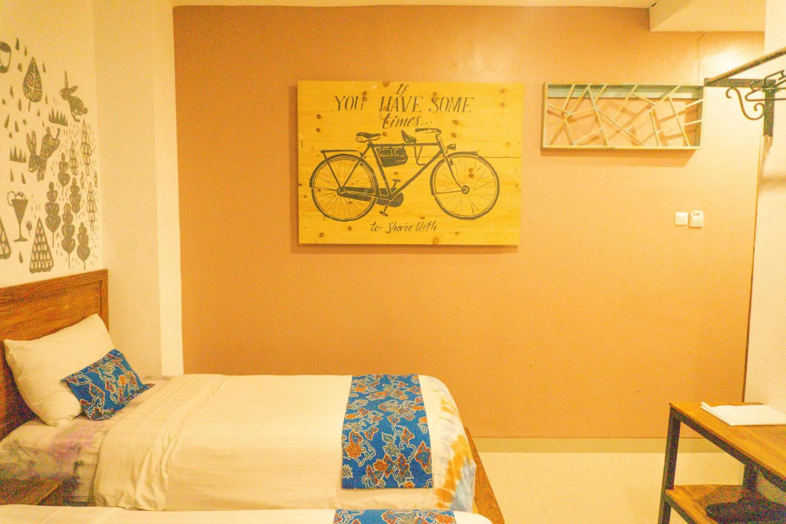 Bedroom, Bed in Omah Njonja Bed & Brasserie