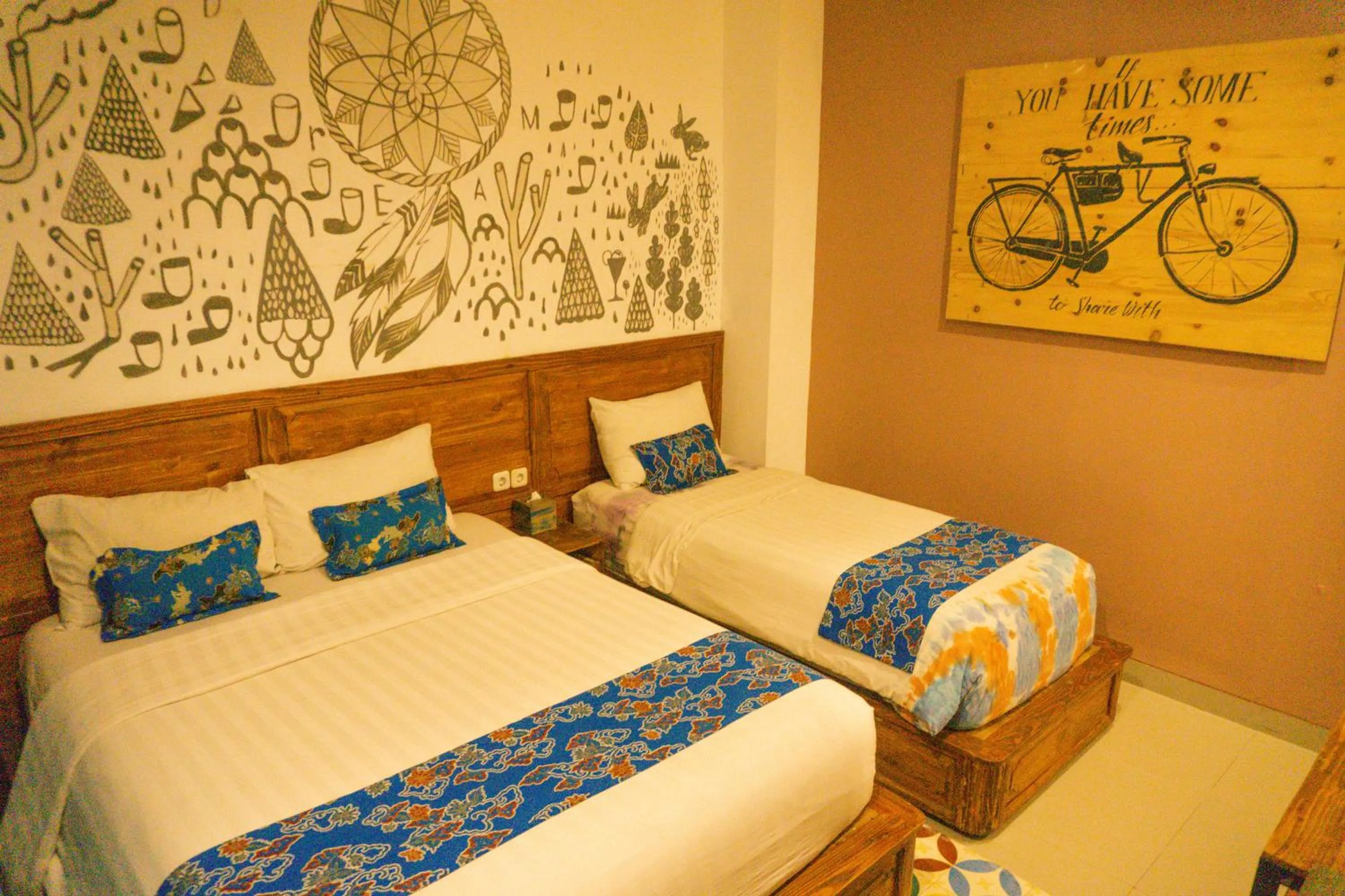 Bedroom, Bed in Omah Njonja Bed & Brasserie