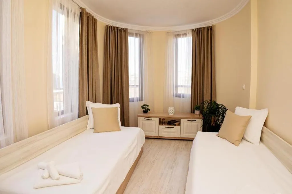 Bed in Burgas Beach Resort Apartments