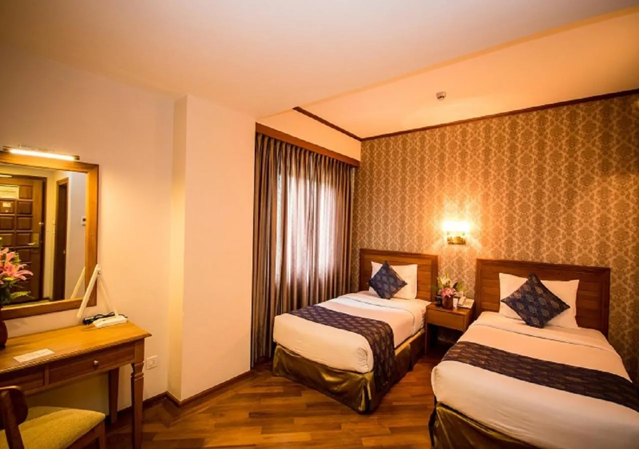 Bed in Hotel Shwe Yee