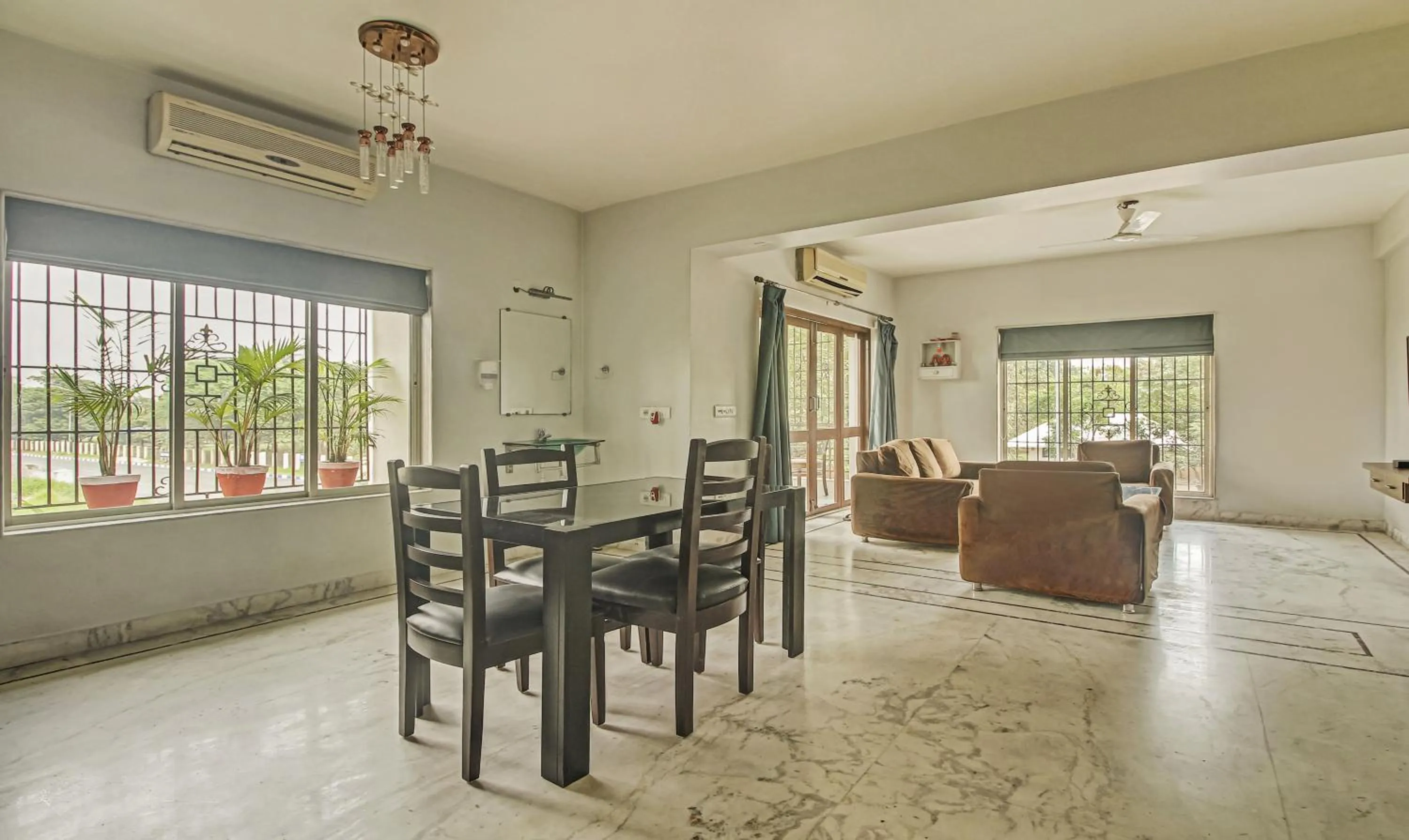 Seating area in Treebo Sreemaa Newtown Near Biswa Bangla Gate